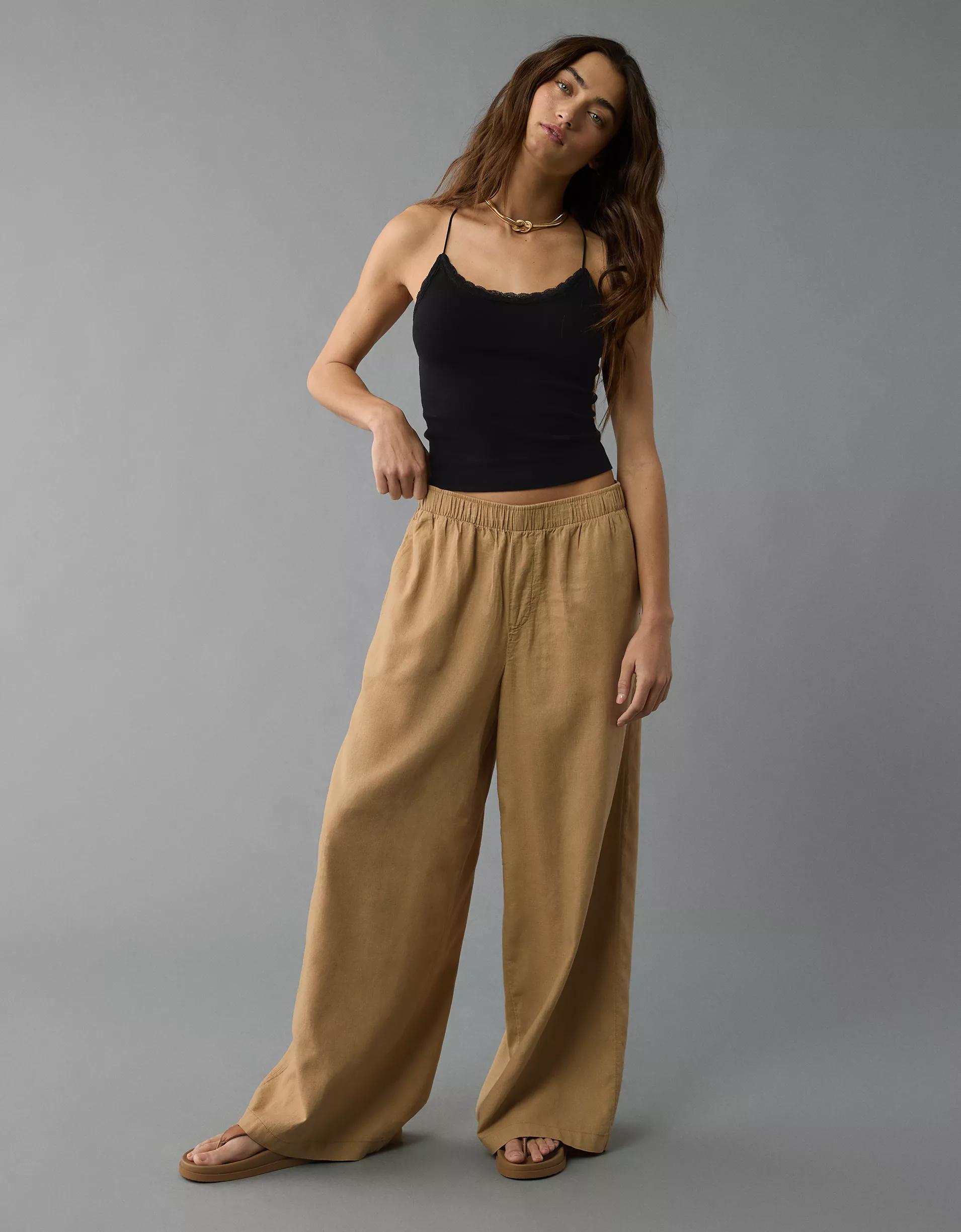 AE Strappy Go Lucky Cropped Lace Tank Top Product Image