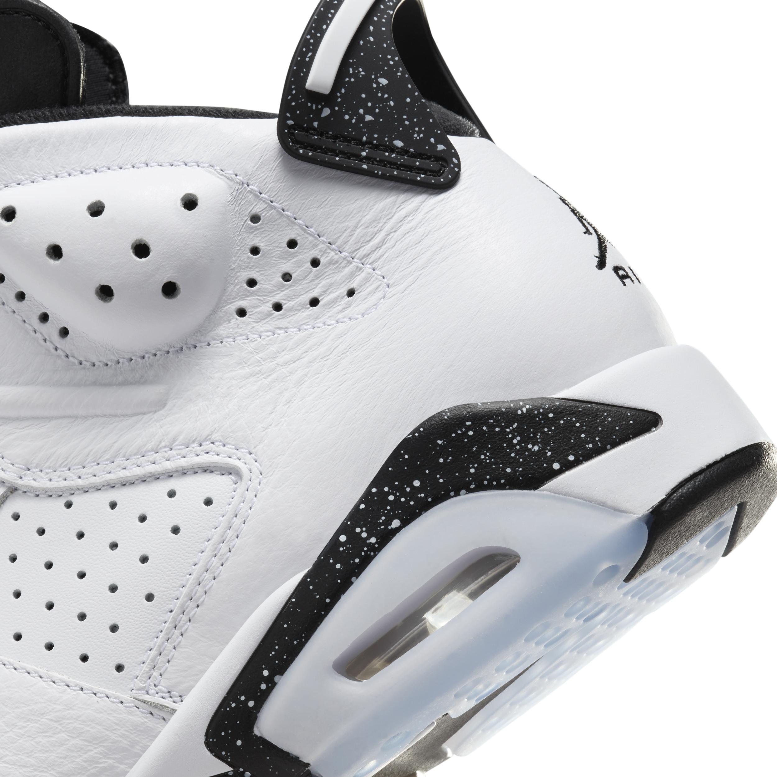 Men's Air Jordan 6 Retro Black" Shoes in White Product Image