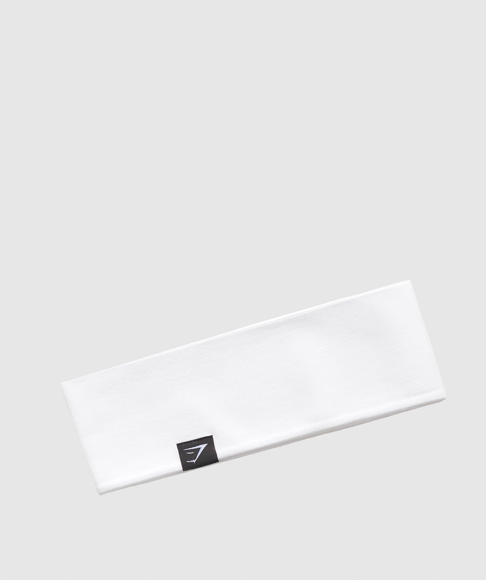 Gymshark Diffuse Sweat Headband - White Product Image