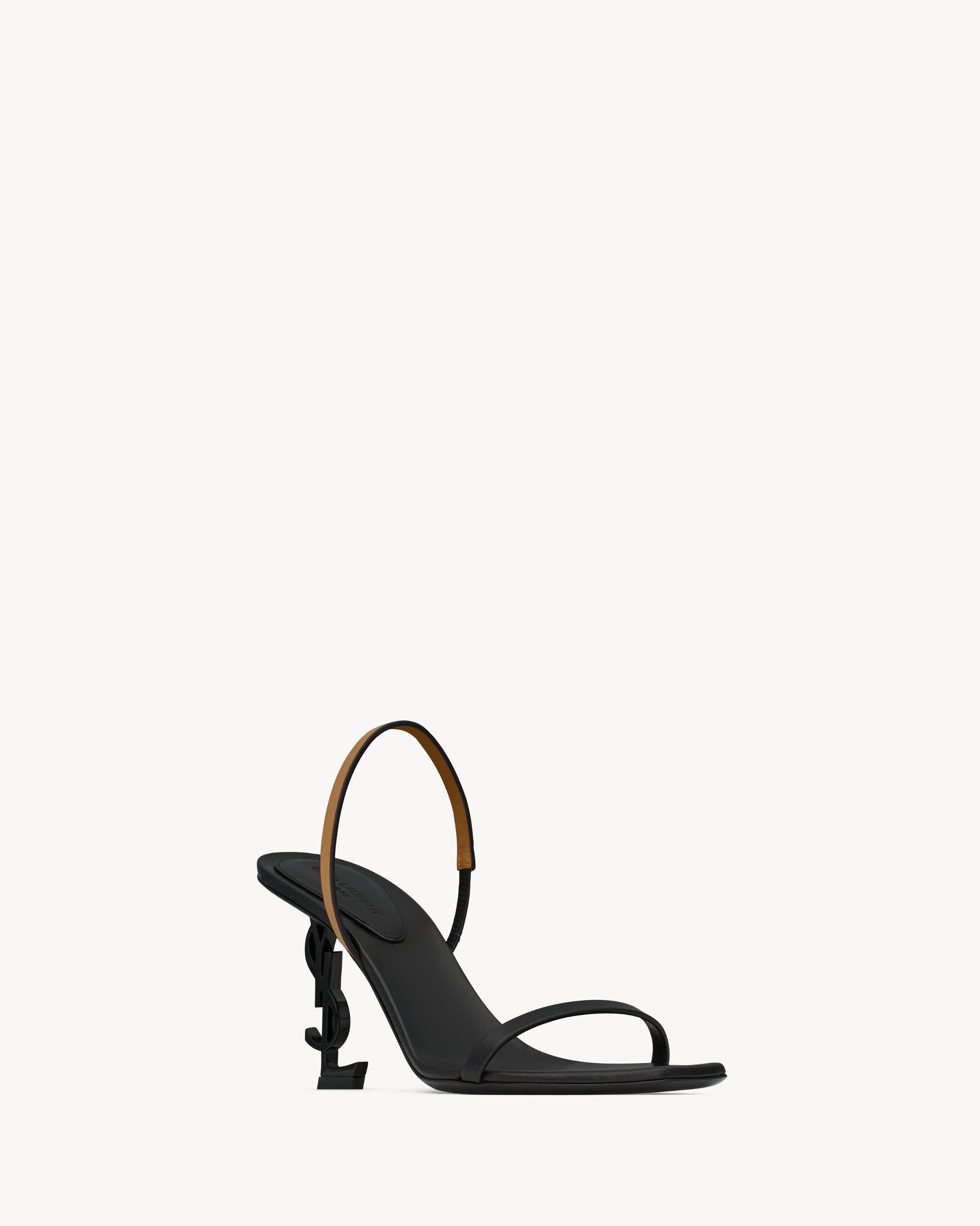 OPYUM slingback sandals in smooth leather Product Image