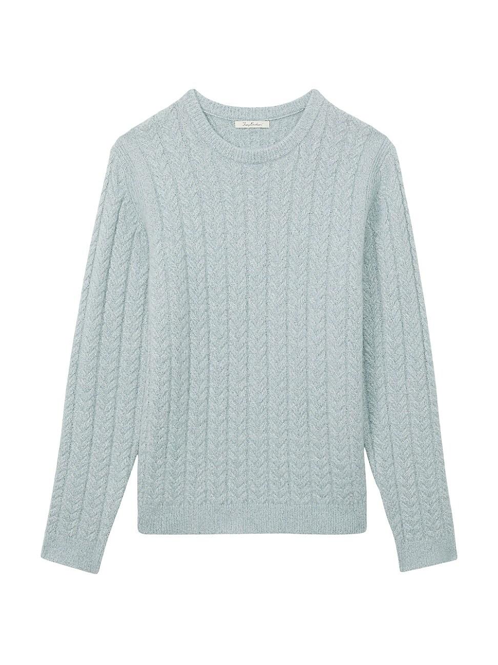 Mens Minsk Cable-Knit Crewneck Sweater Product Image