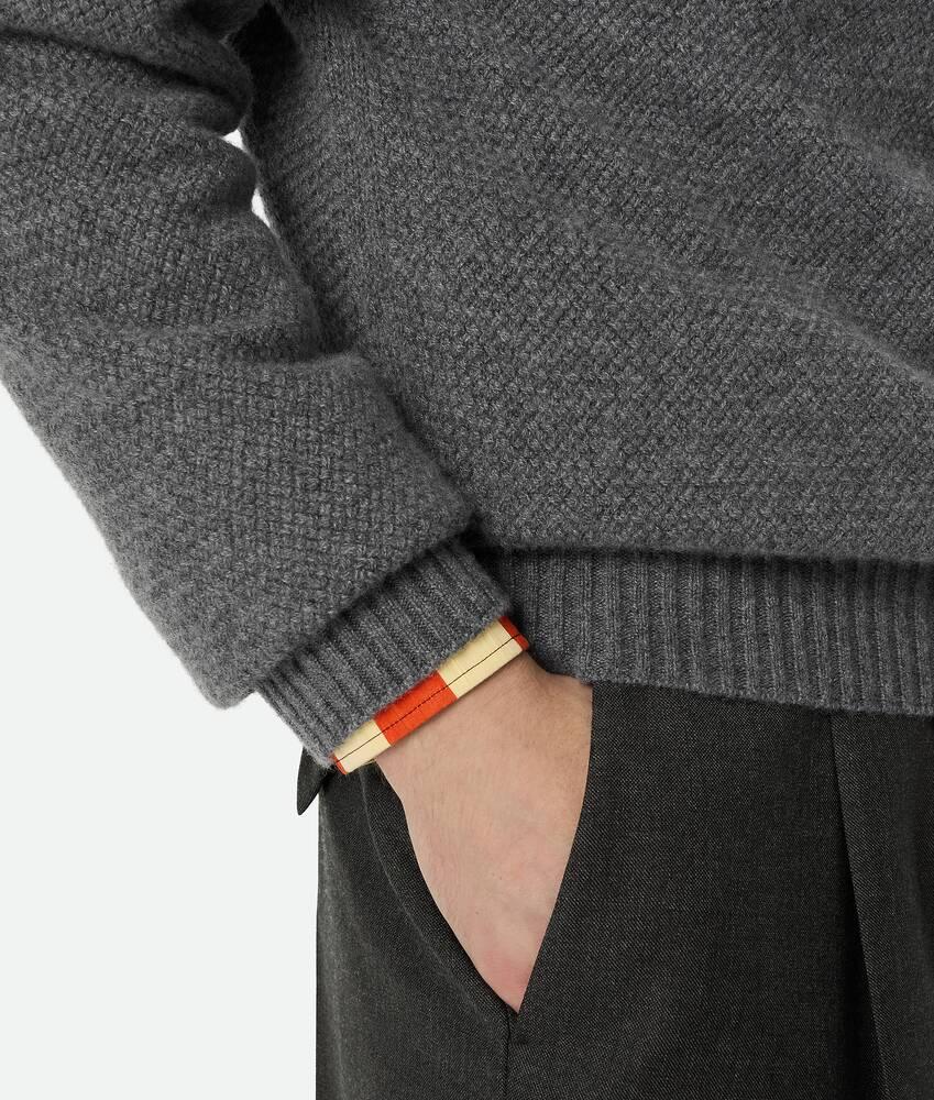 Men's Cashmere Jumper in Dark grey melange Product Image