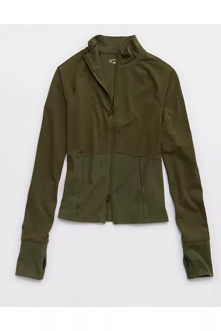 OFFLINE By Aerie Real Me Long Sleeve Mock Neck Full Zip Women's Product Image