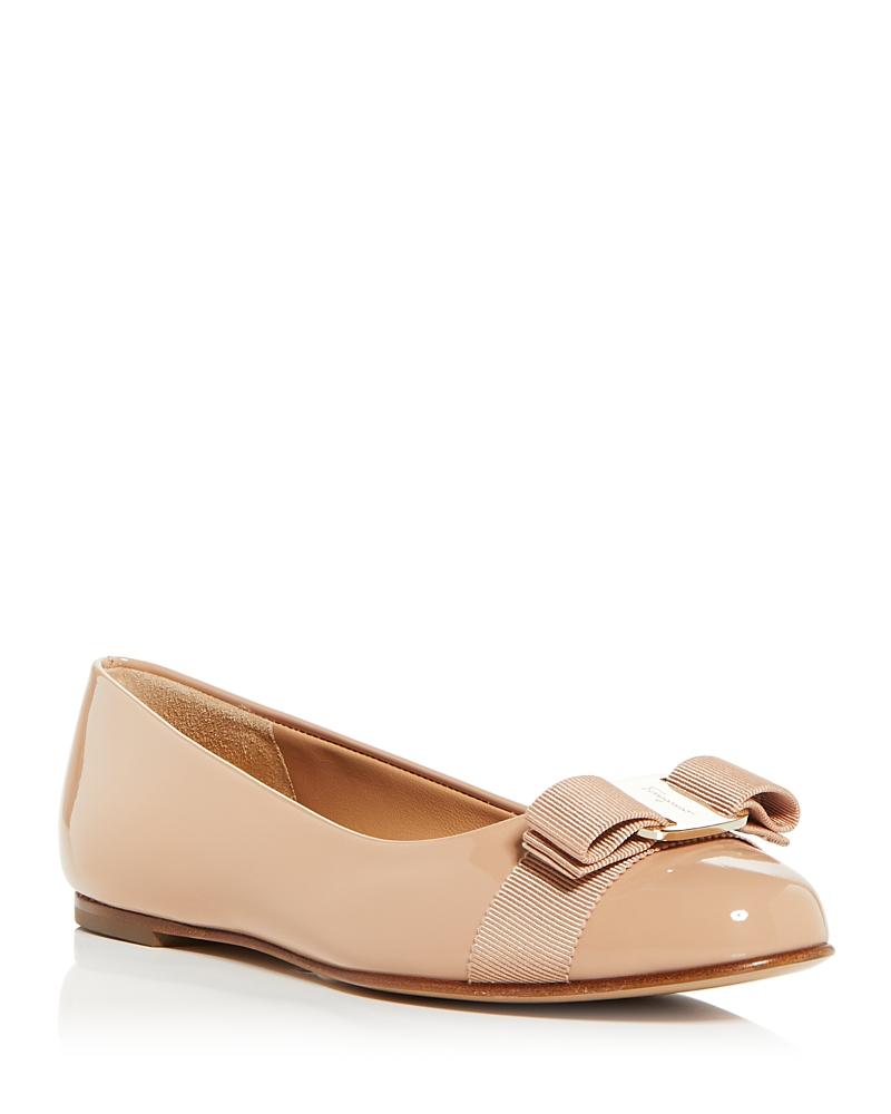 FERRAGAMO Varina Patent Flats Product Image