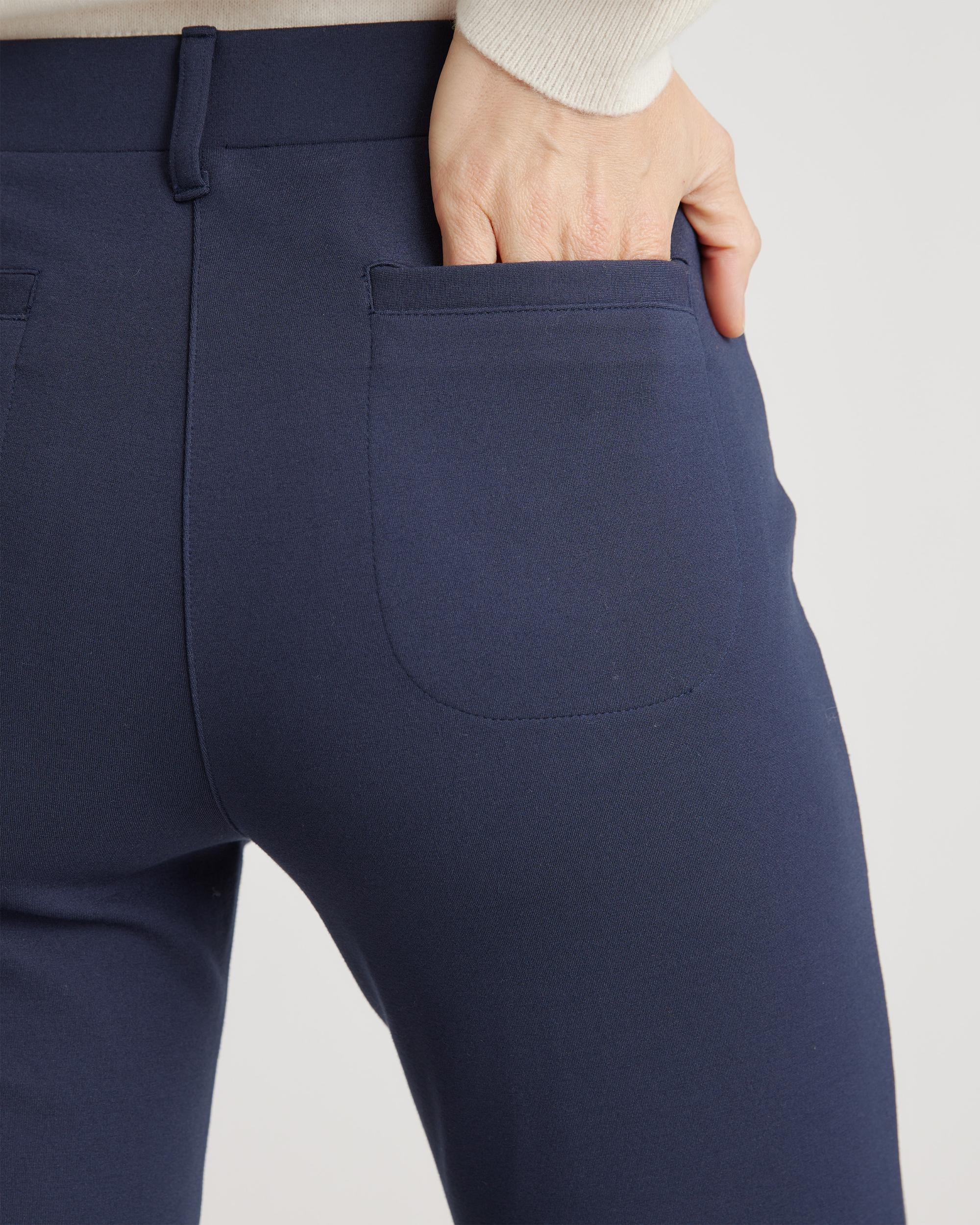 Quince | Women's Ultra-Stretch Ponte Straight Leg 4-Pocket Pants Rayon Product Image