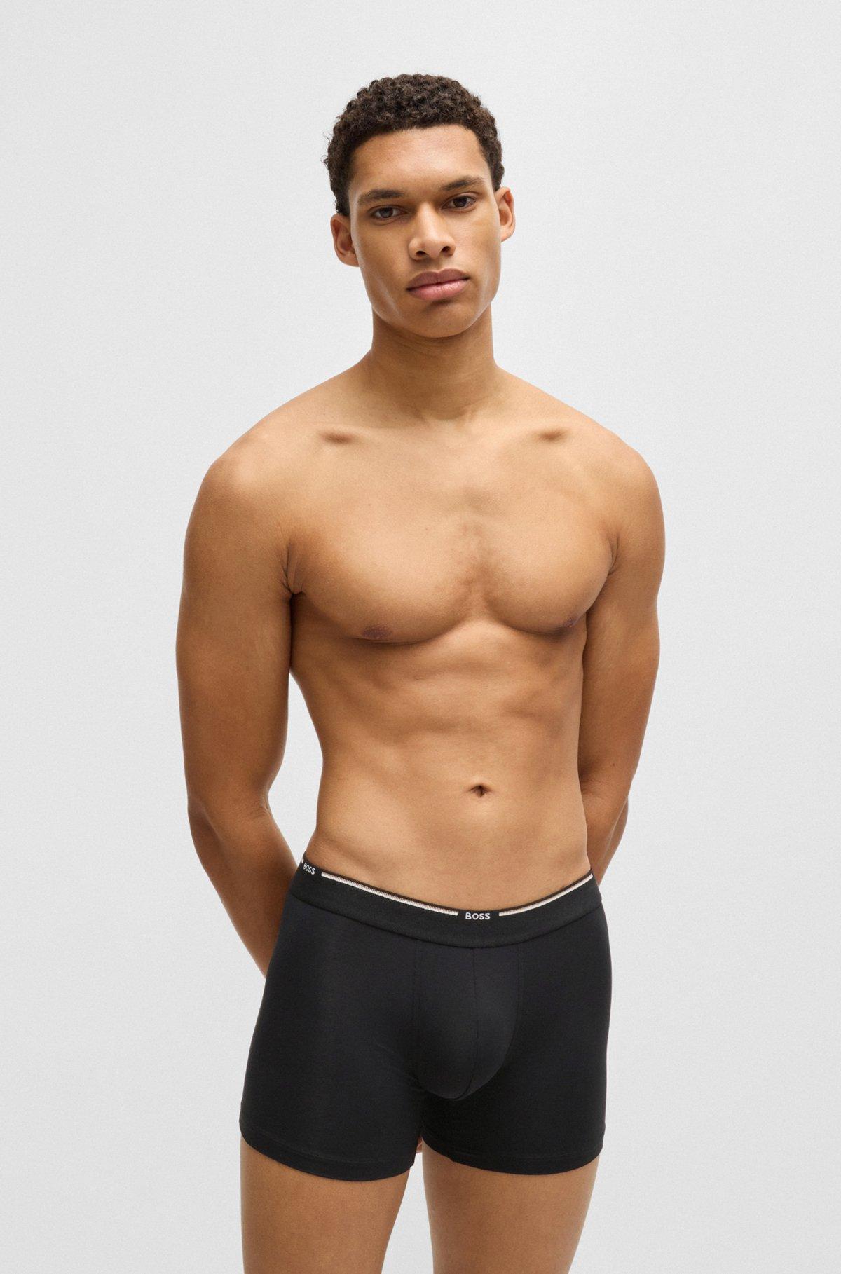 Three-pack of boxer briefs in a bamboo blend Product Image