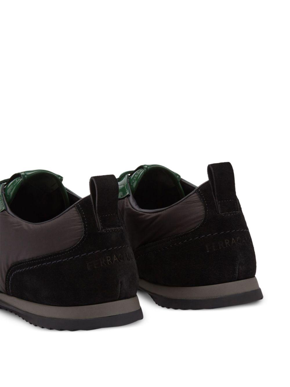 leather-trim lace-up sneakers Product Image