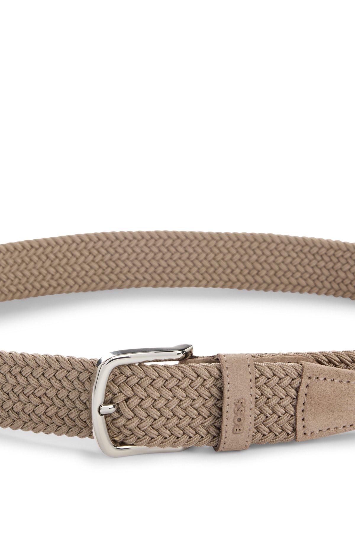 Woven belt with suede trims Product Image
