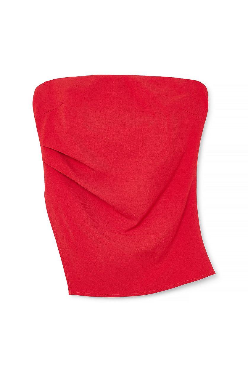 Sleeveless Asymmetric Bandeau Top Product Image