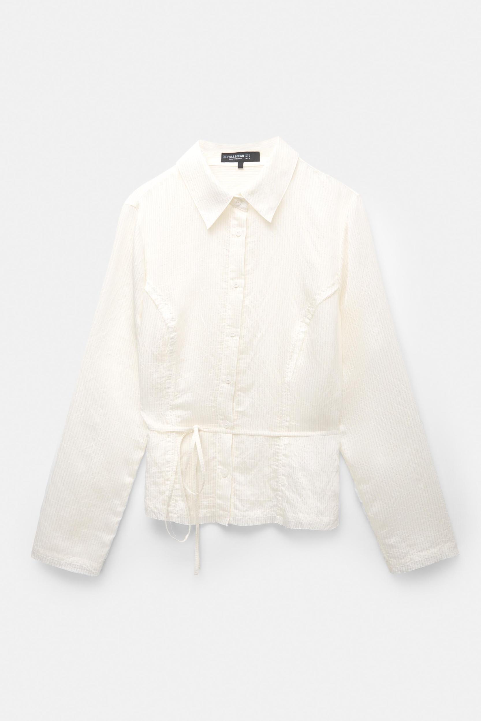 Sheer fitted shirt Product Image