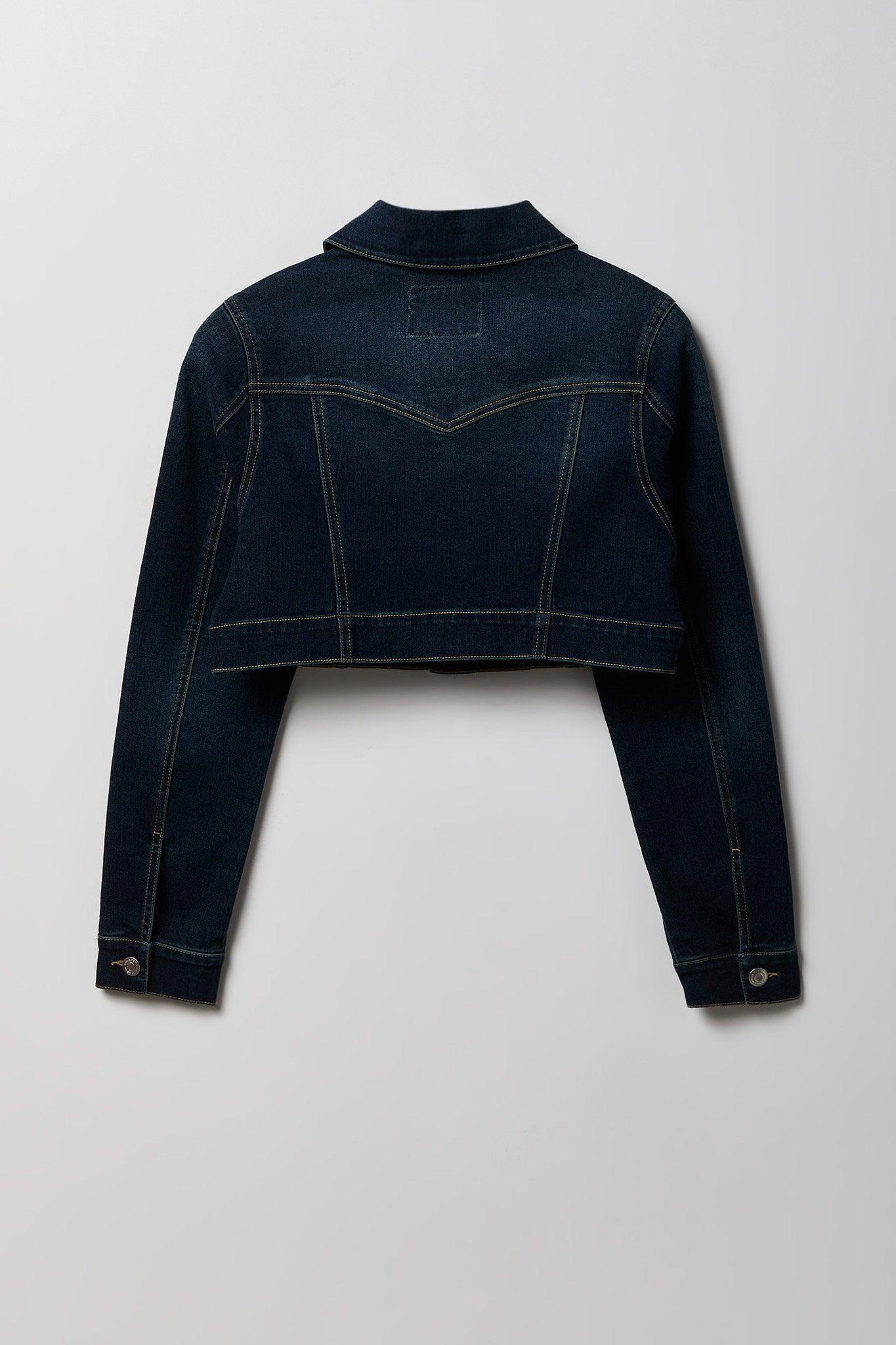 Classic Cropped Denim Jacket Female Product Image