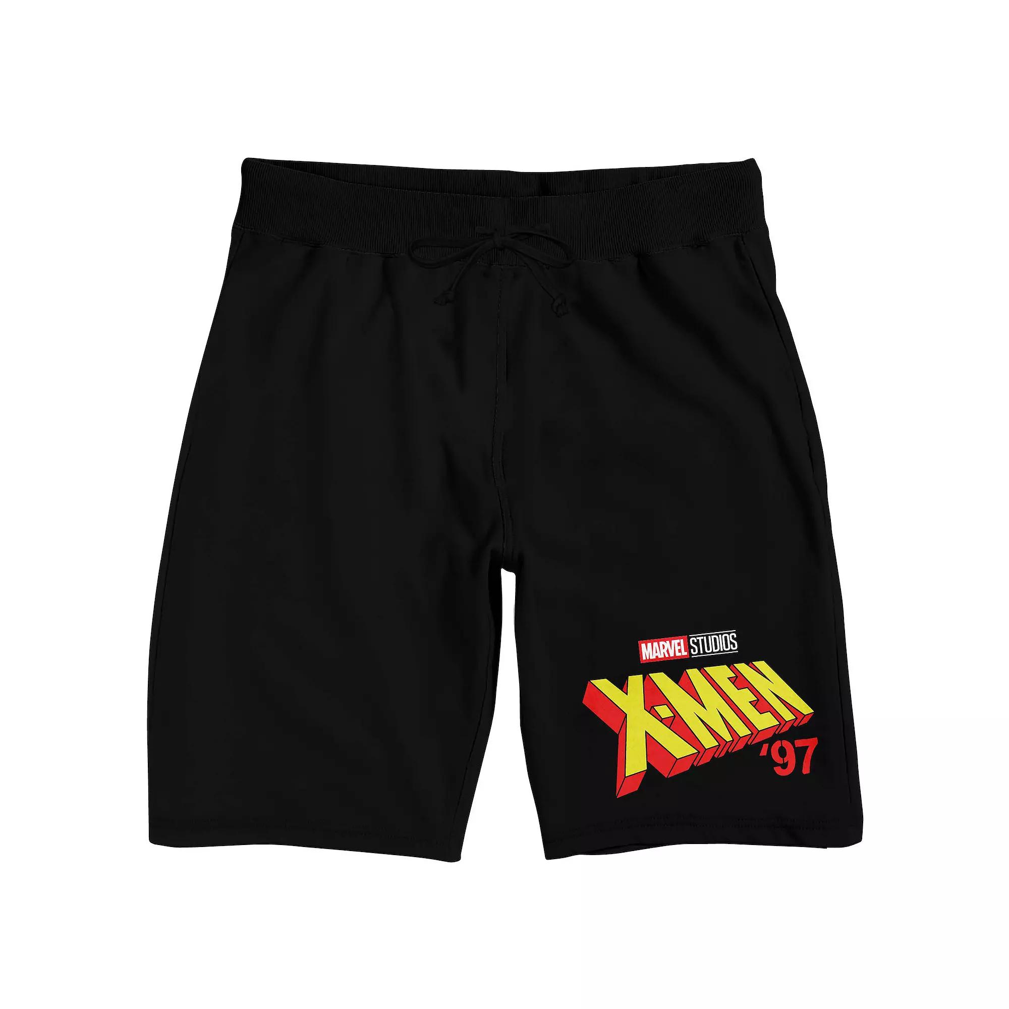 Men's Marvel X- Men 97 Logo Sleep Shorts, Size: XXL, Black Product Image
