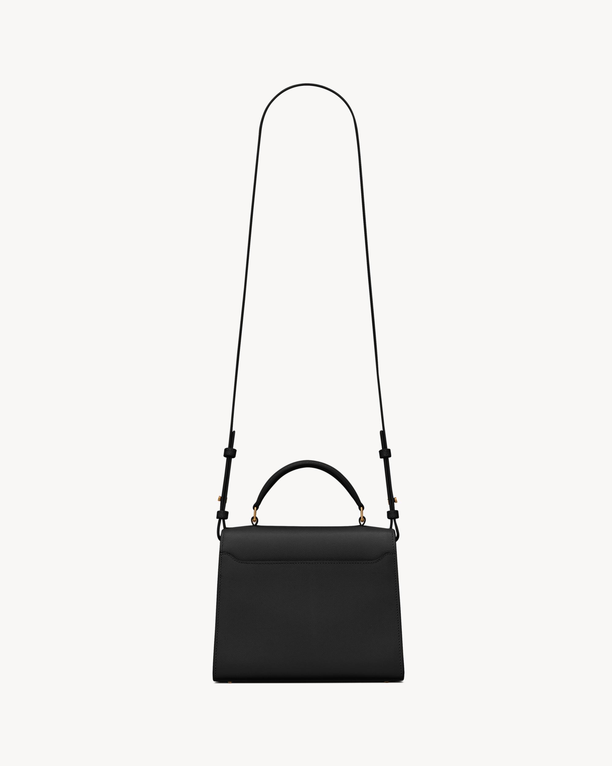 CASSANDRA Mini top handle bag in grain de poudre embossed leather Product Image