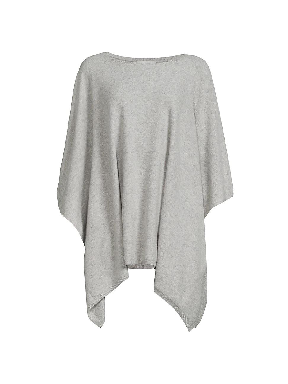 Womens Cashmere Reversible Poncho Product Image