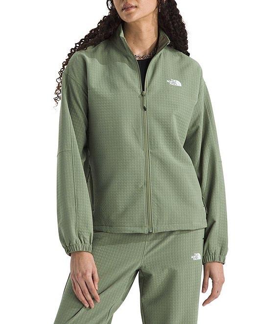 The North Face Tekware FLASHDRY Mock Collar Long Sleeve Drawcord Hem Zip Front Jacket Product Image