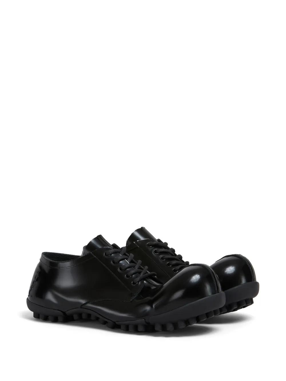 calf-leather round-toe derby shoes Product Image