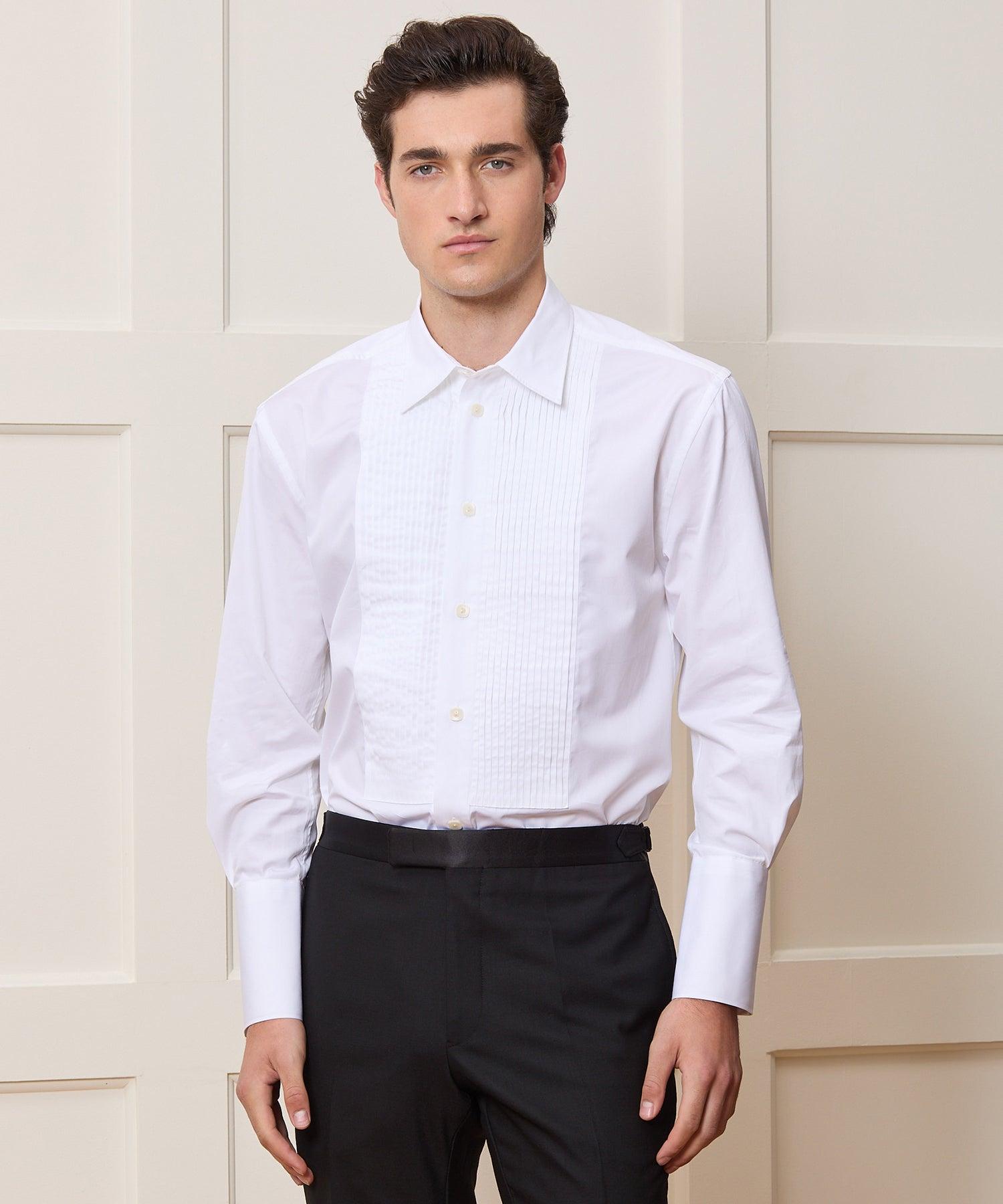 Armando Cabral Pleat Bib Tuxedo Shirt Product Image