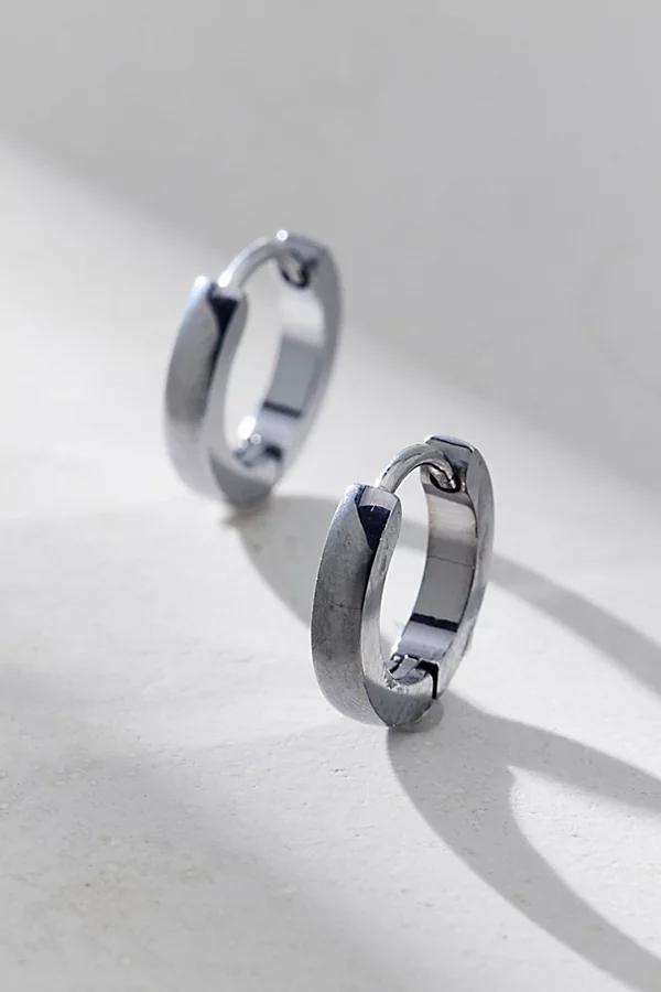 Stainless Steel Mini Hoop Earring Mens at Urban Outfitters Product Image