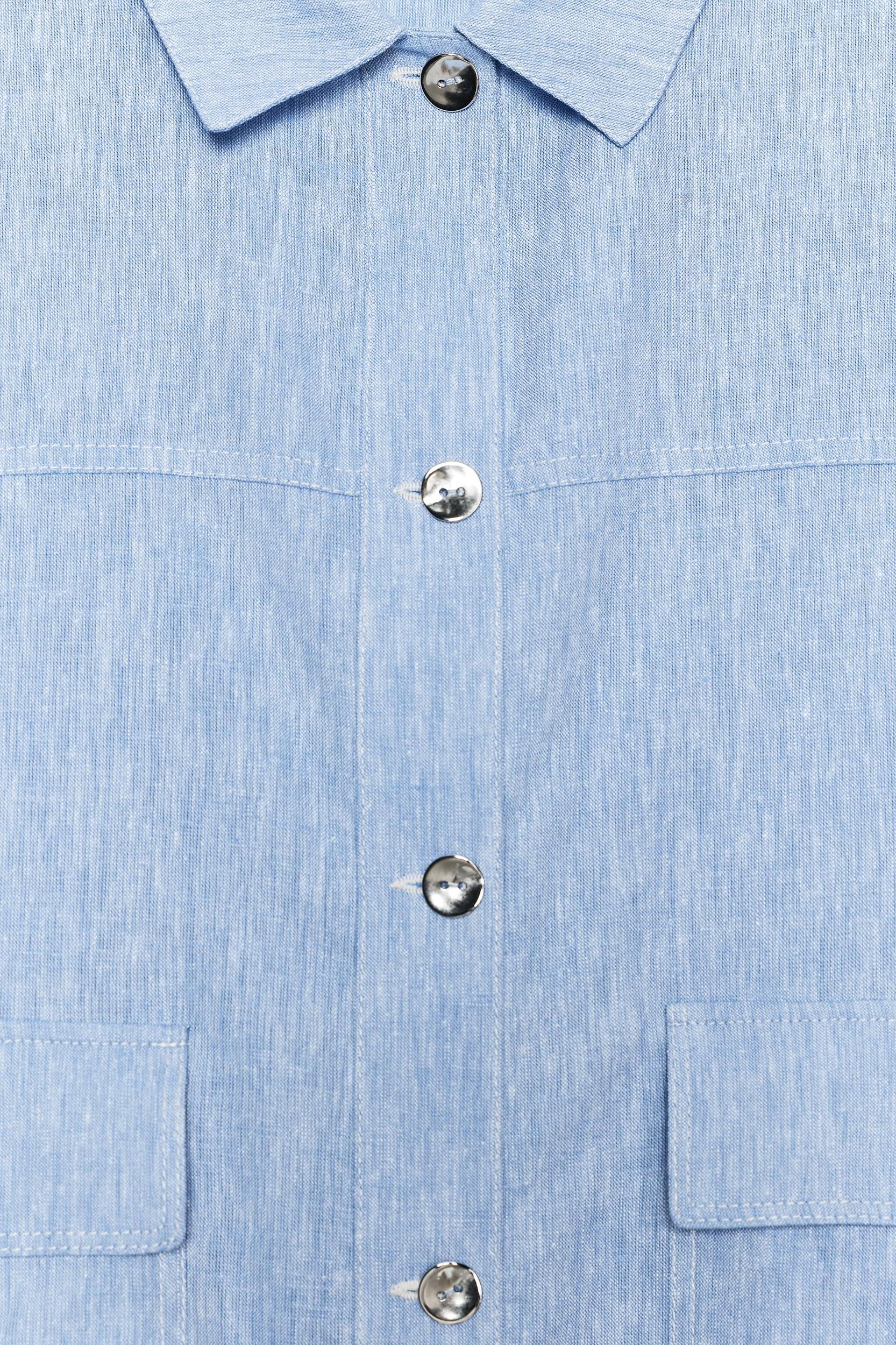 LINEN OVERSHIRT Product Image