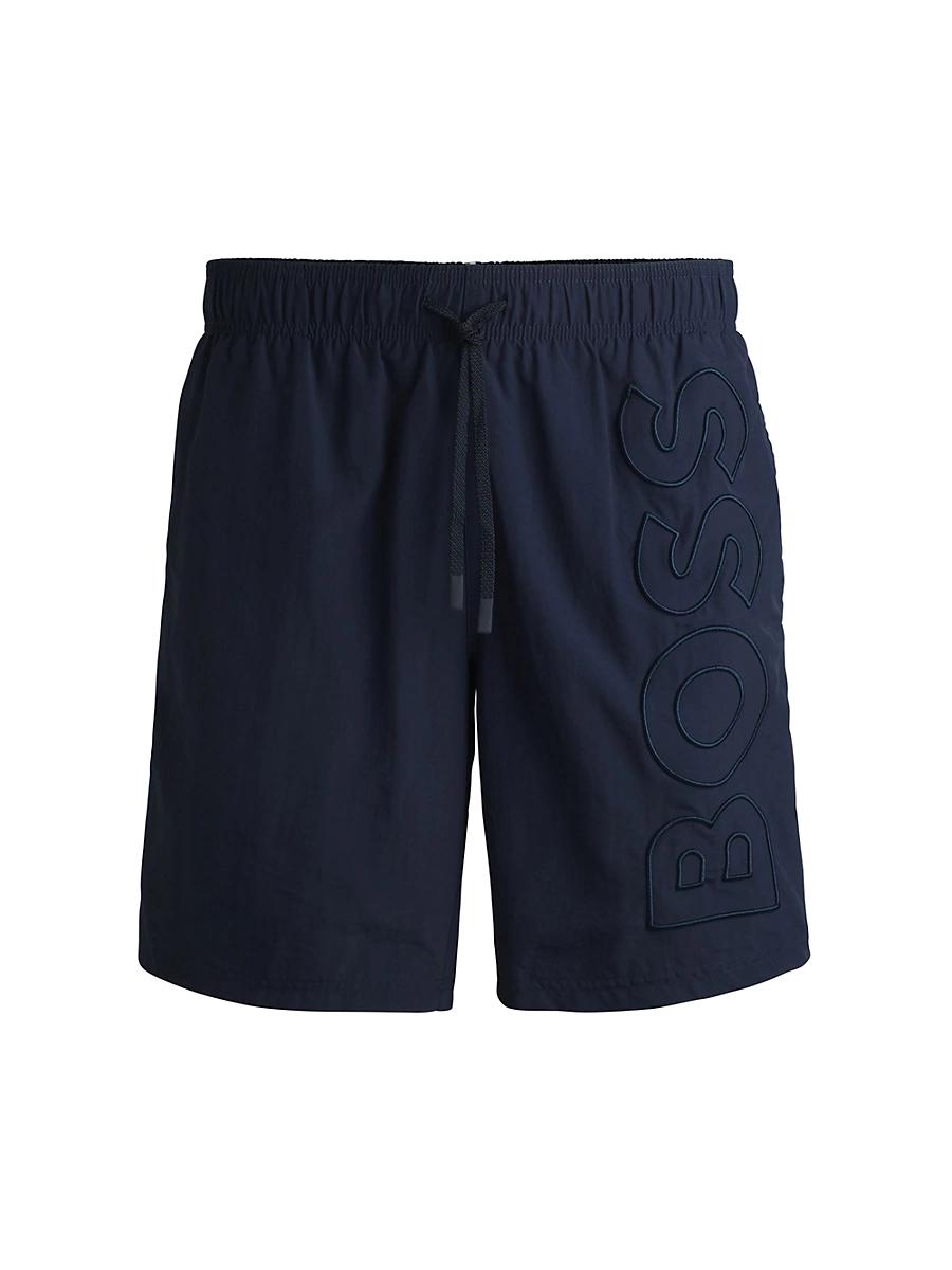 Mens Swim Shorts with Embroidered Logo Product Image