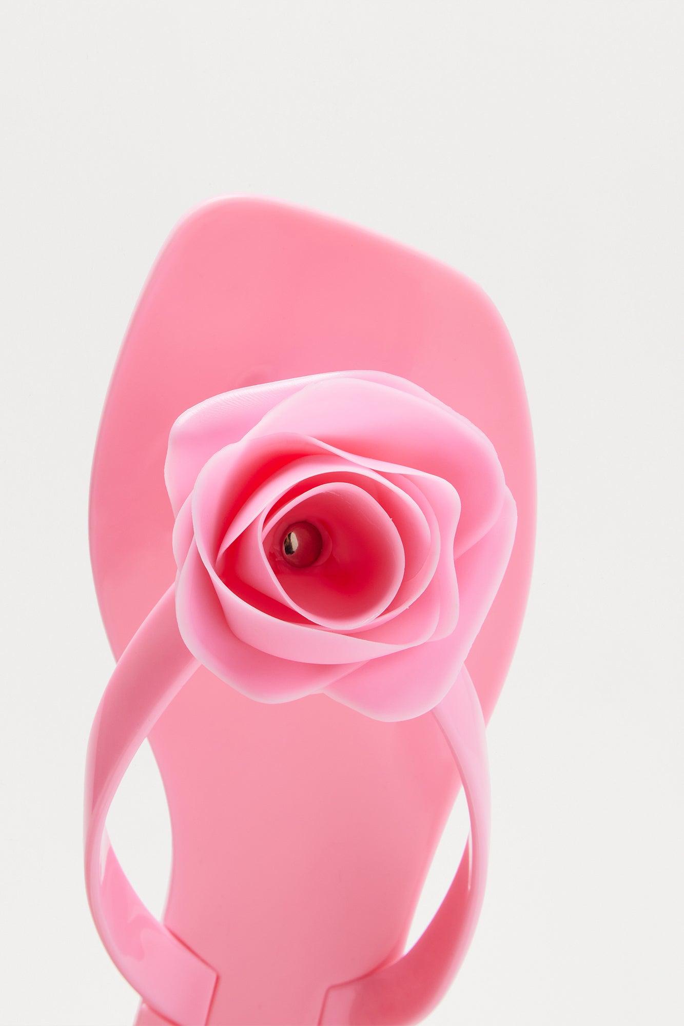 Rosie Jelly Flip Flops - Pink Product Image