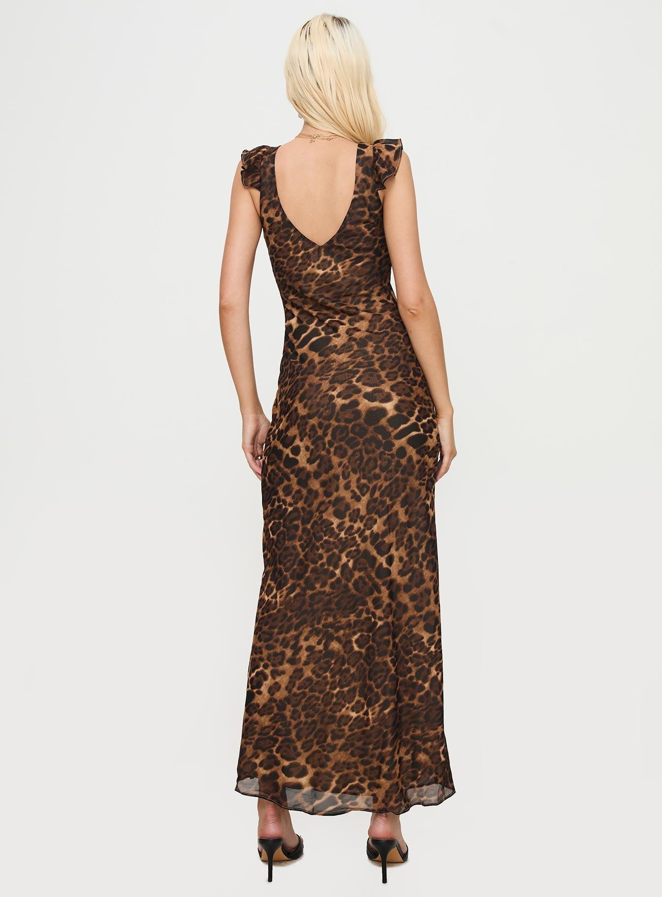 Channelle Maxi Dress Leopard Product Image