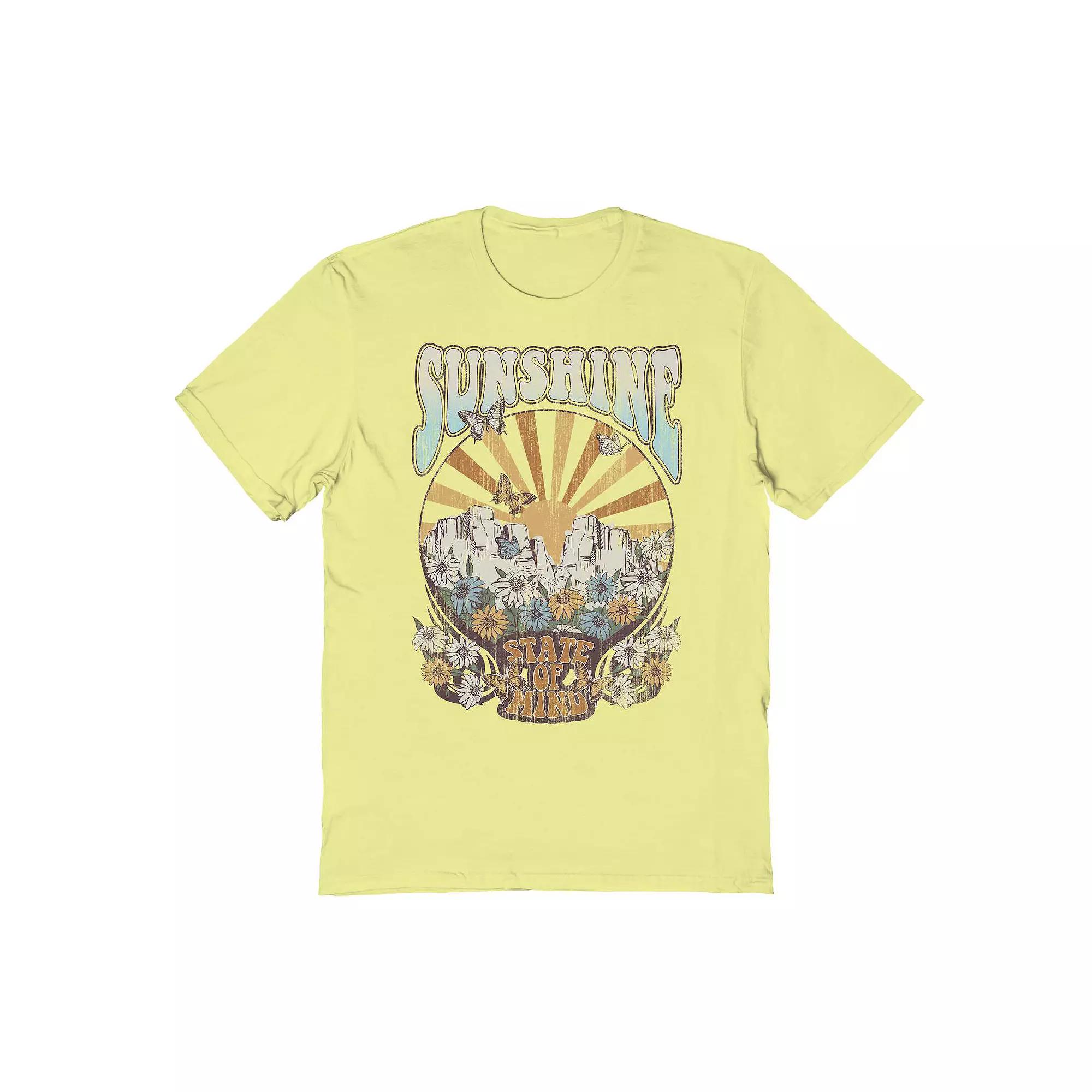 Men's COLAB89 by Threadless Sunshine Retro Graphic Tee, Size: Large, Cornsilk Product Image
