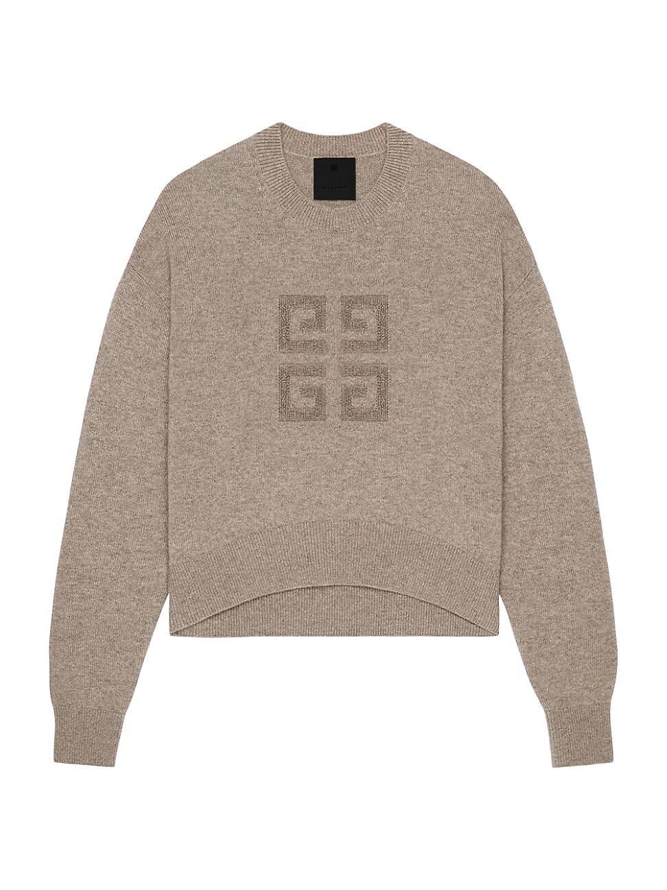 Womens 4G Sweater in Cashmere Product Image