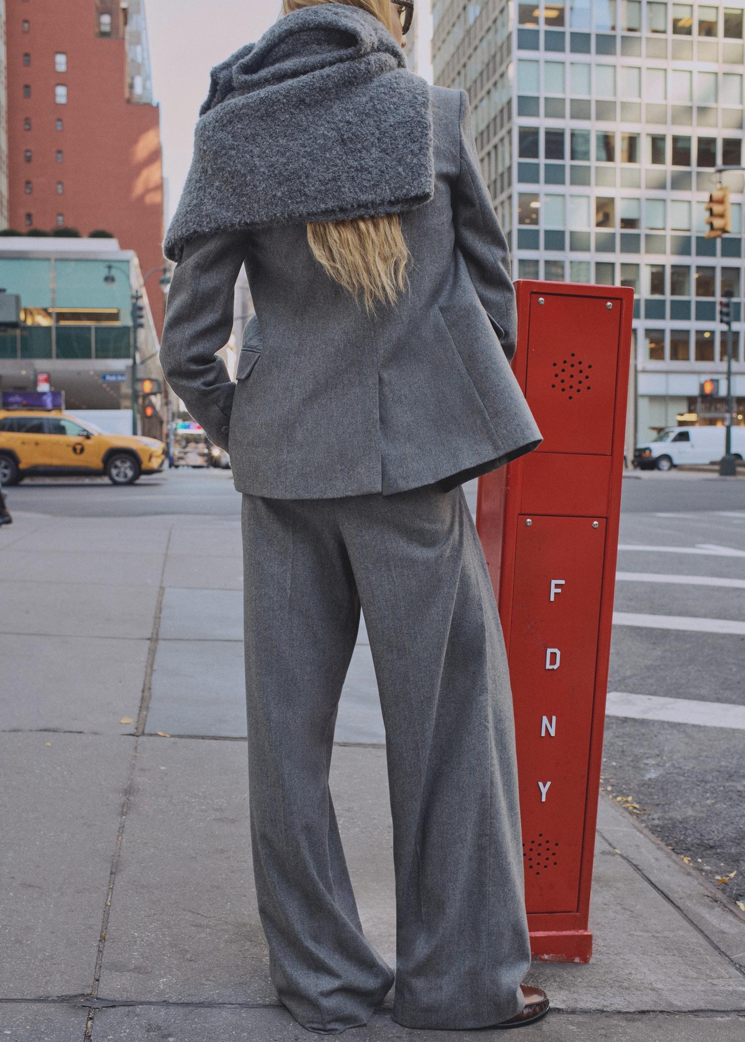 Wool-blend suit pants - Women | MANGO USA Product Image