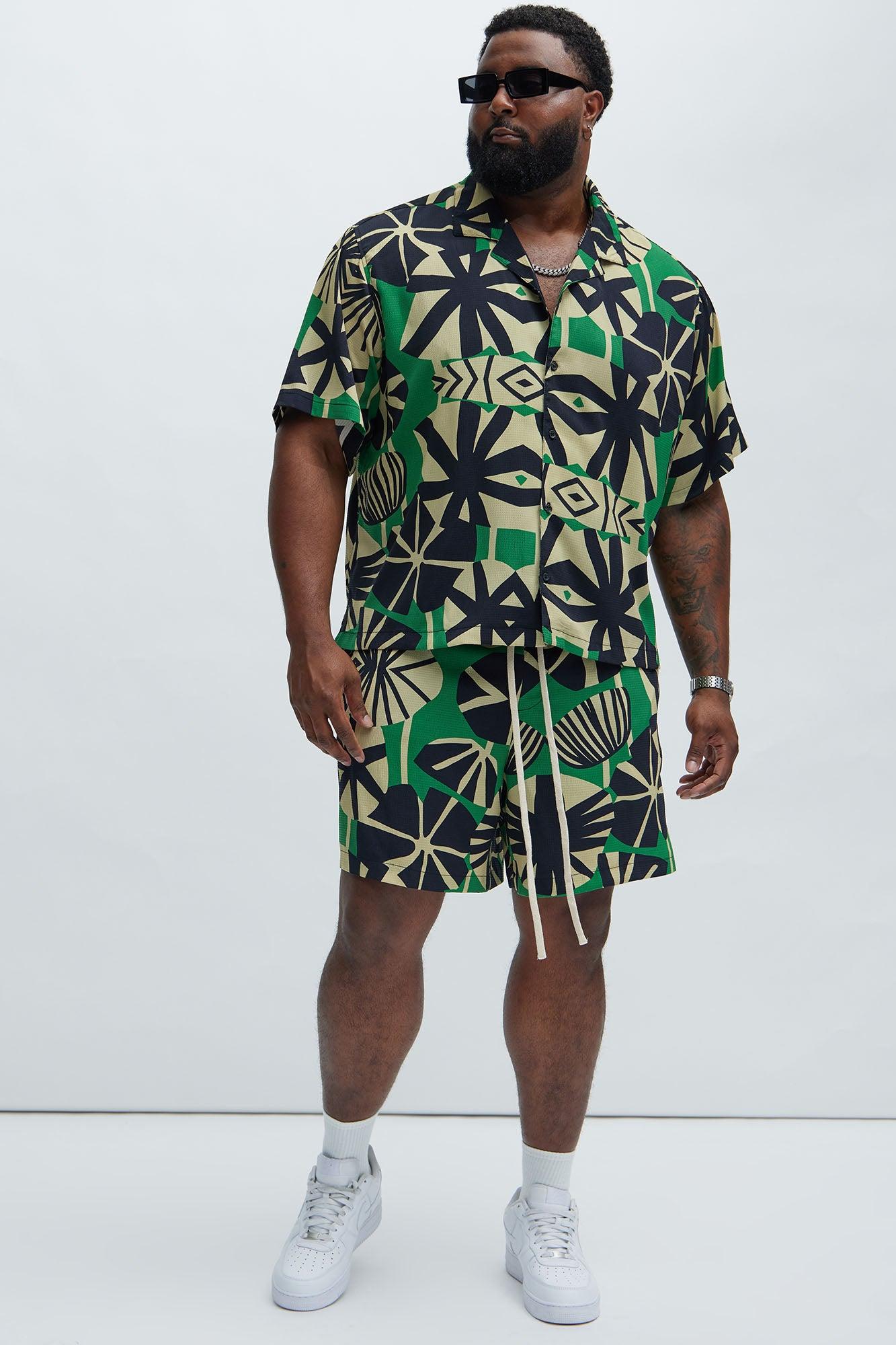 Masaka Textured Shirt - Green/combo Product Image