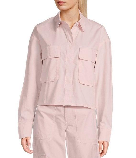 GB Woven Button-Front Cargo Coordinating Top Product Image