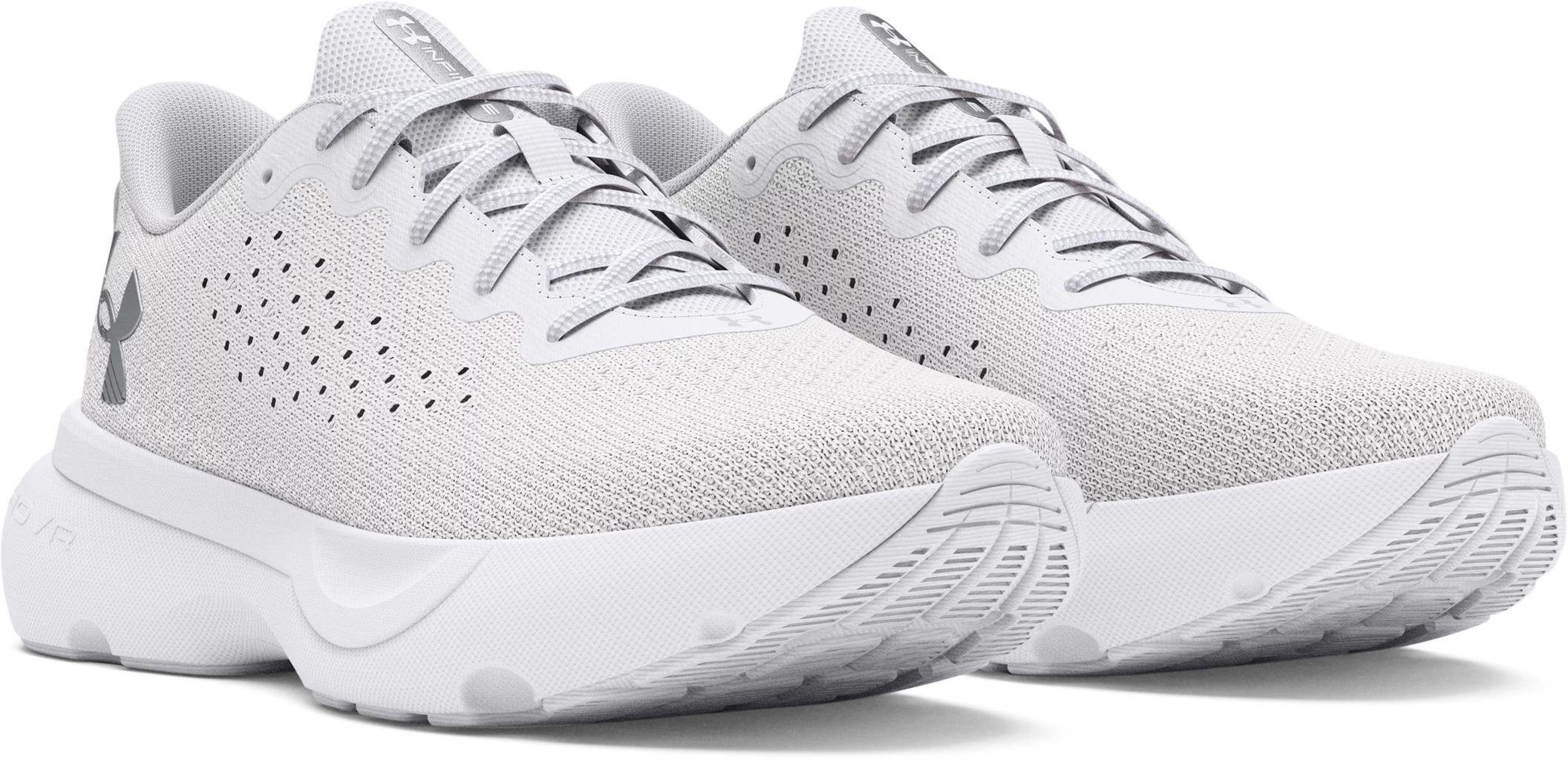 Under Armour Womens Under Armour Infinite - Womens Running Shoes White/Metallic Silver/White Product Image