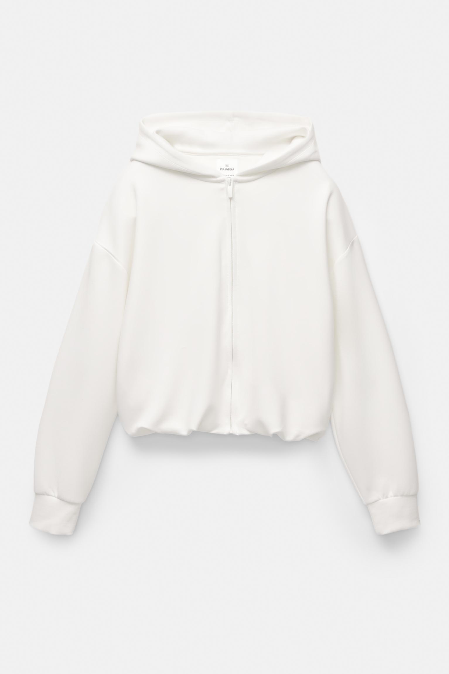 Soft touch zip-up hoodie Product Image