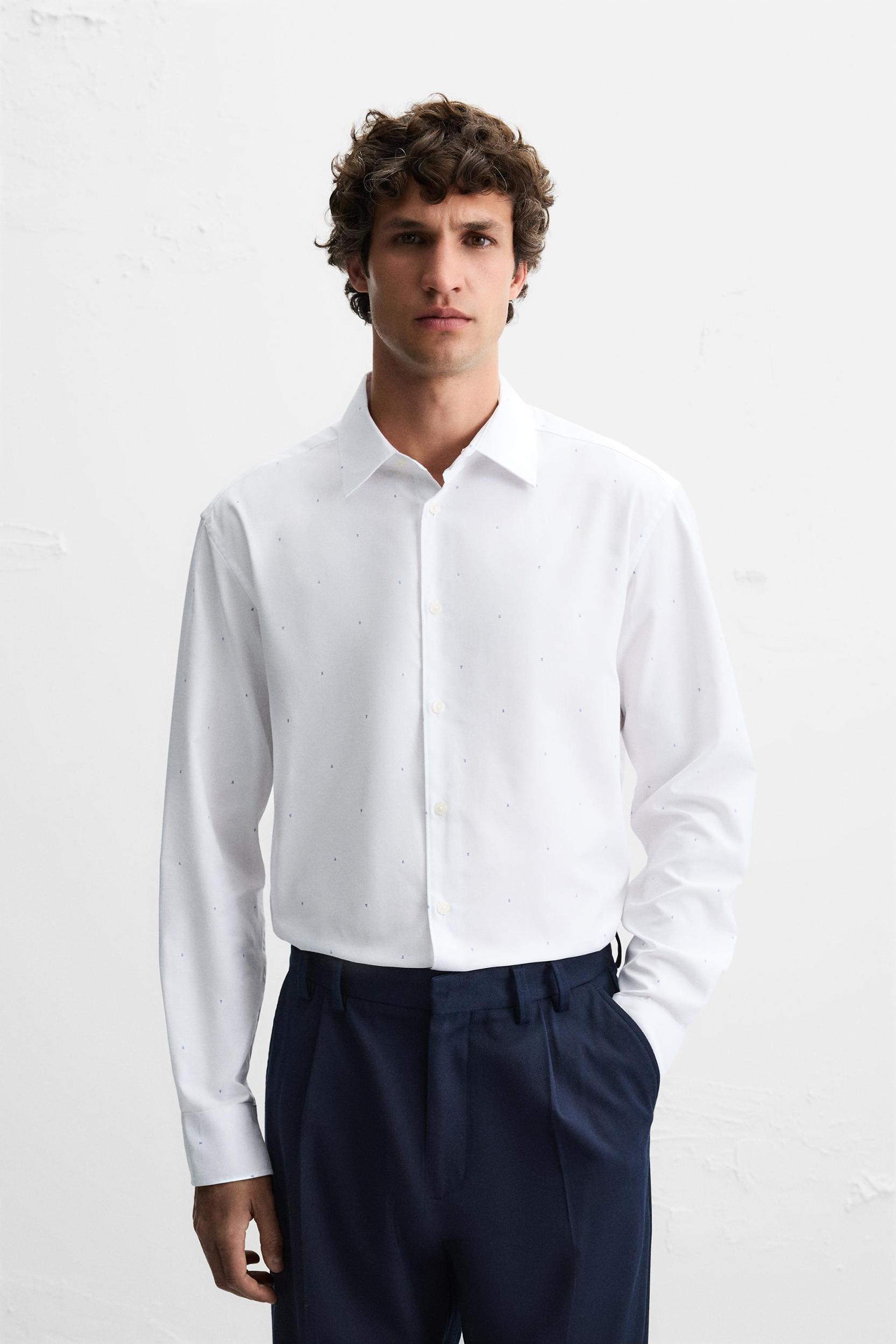 GEOMETRIC PRINT SHIRT Product Image