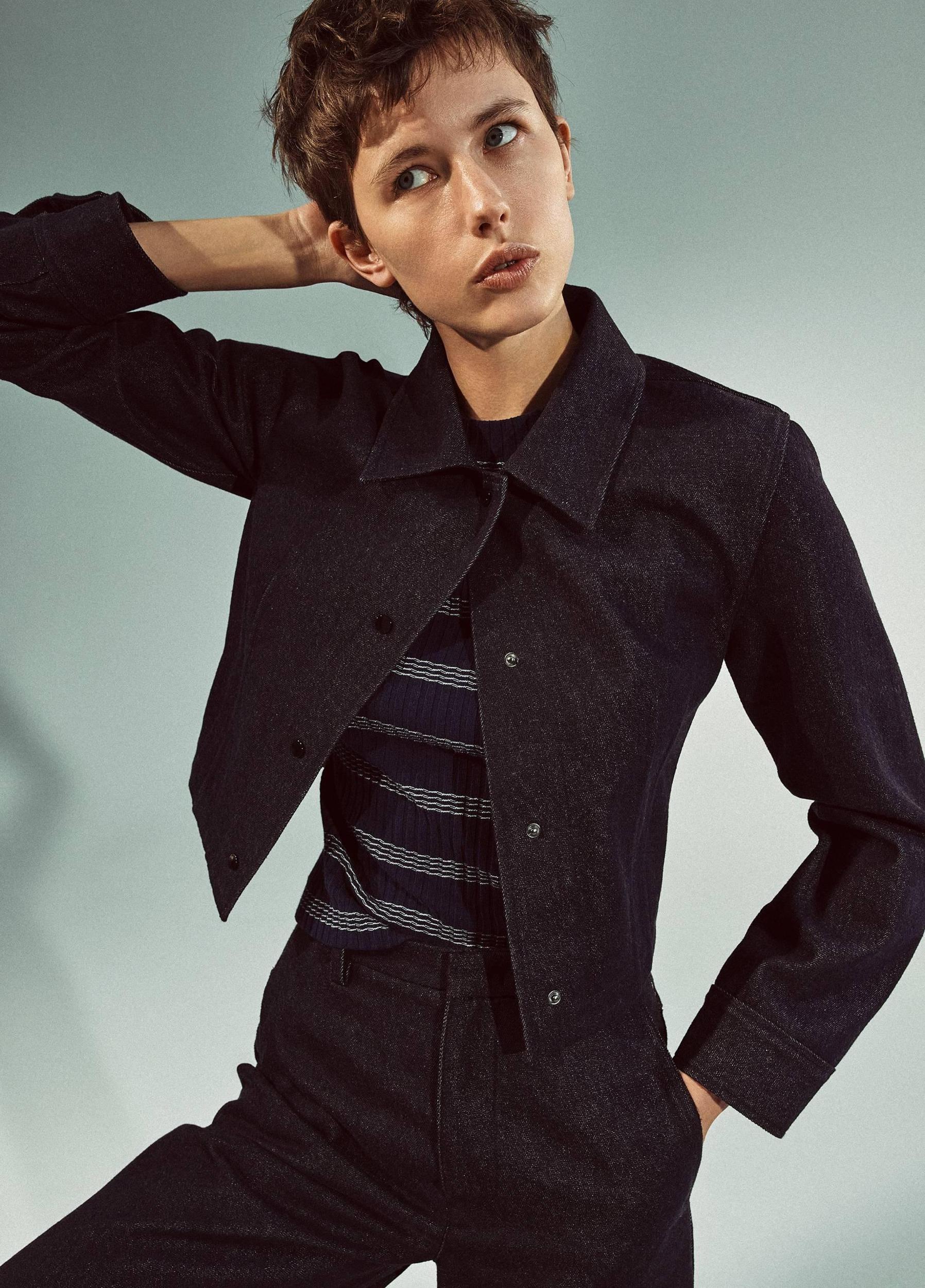 Striped Ribbed Cotton-Blend Top Product Image