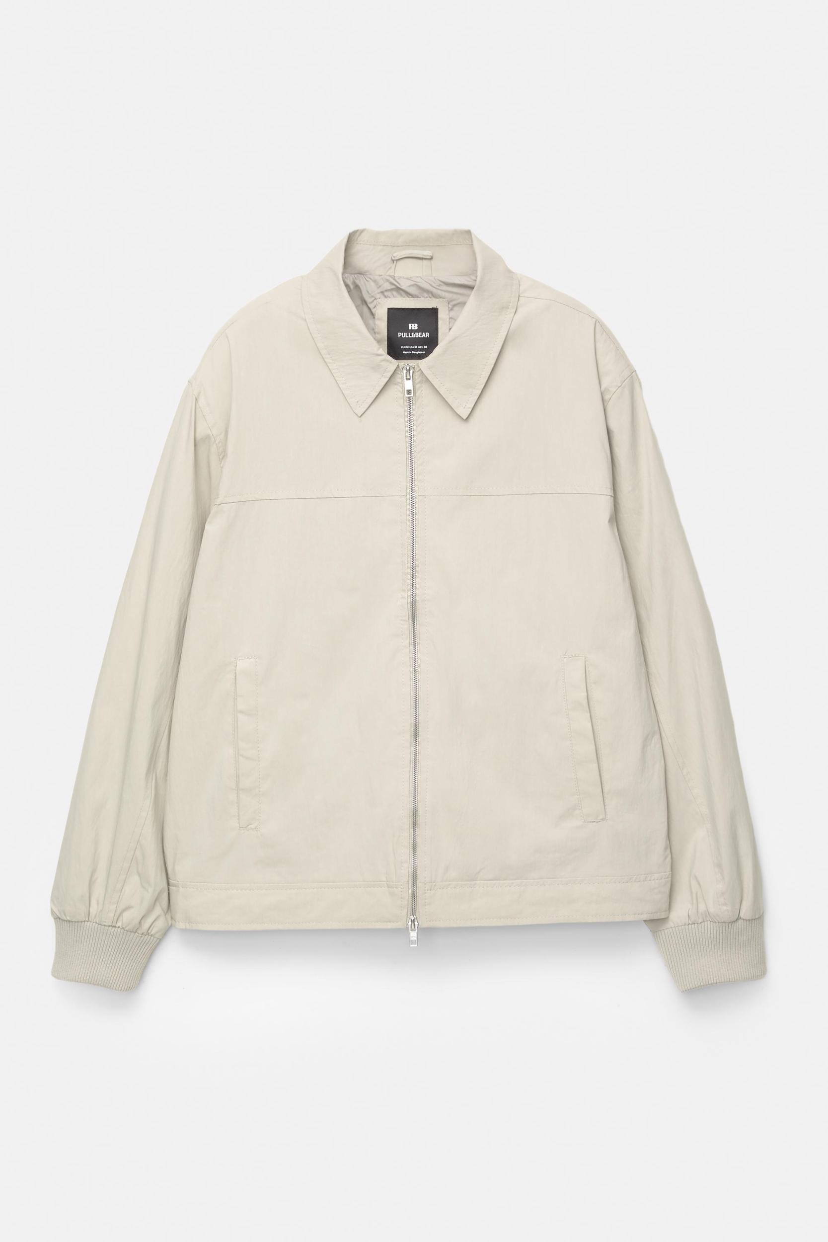 Lightweight jacket with lapel collar Product Image