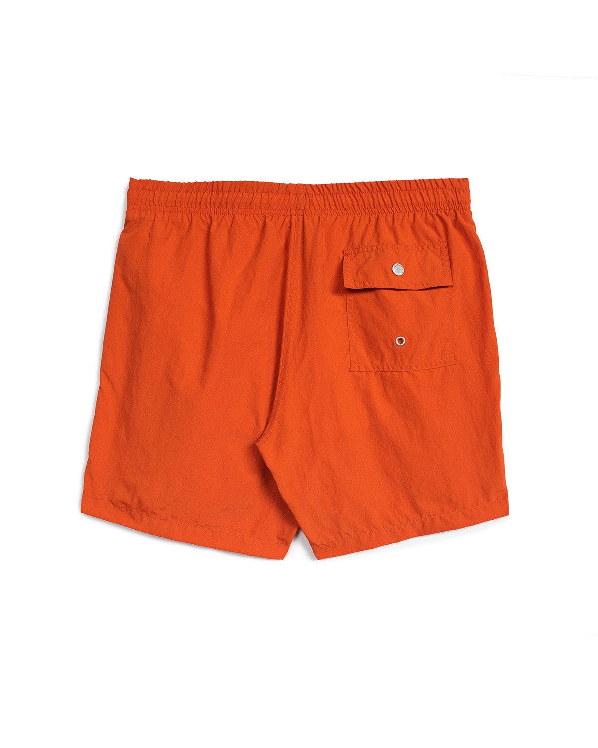Solid Orange Swim Trunk Product Image