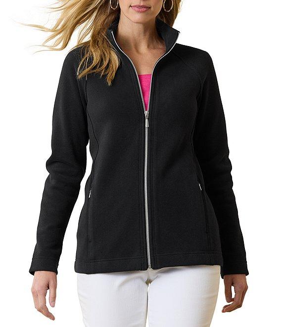 Tommy Bahama Aruba Full Zip Stand Collar Long Sleeve Sweatshirt Product Image