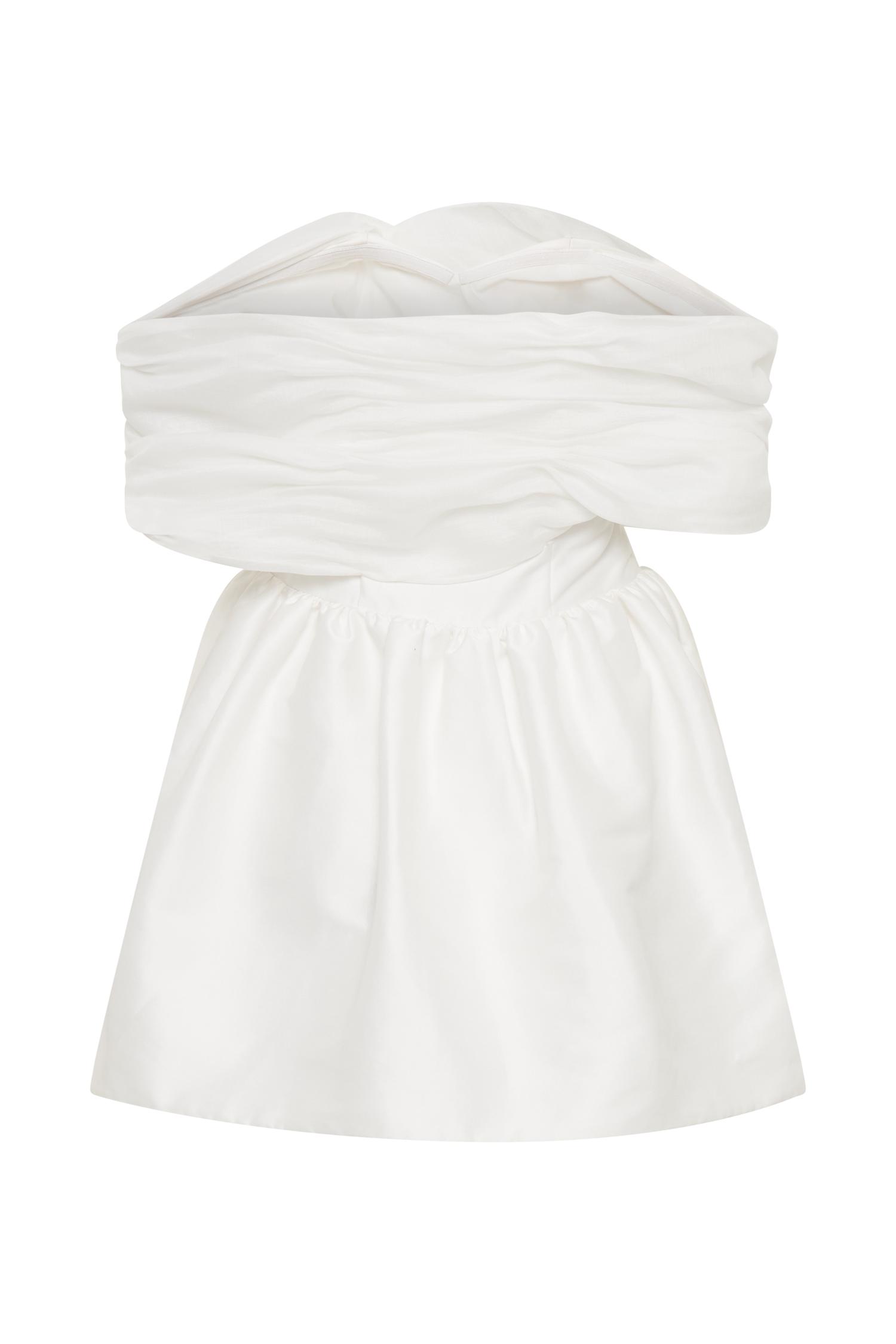 Tessa Structured Mini Dress - White Product Image