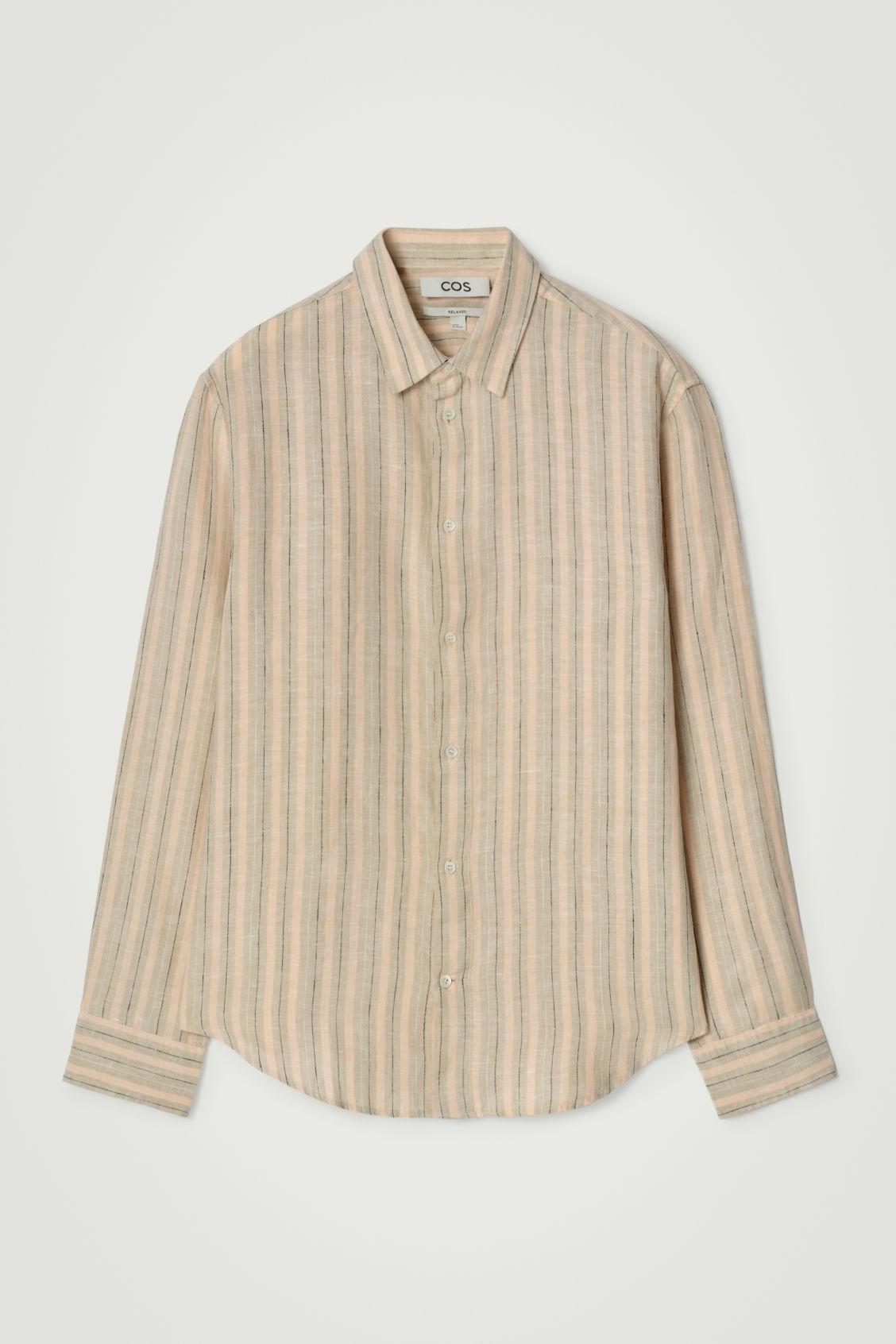 RELAXED LINEN LONG-SLEEVED SHIRT Product Image
