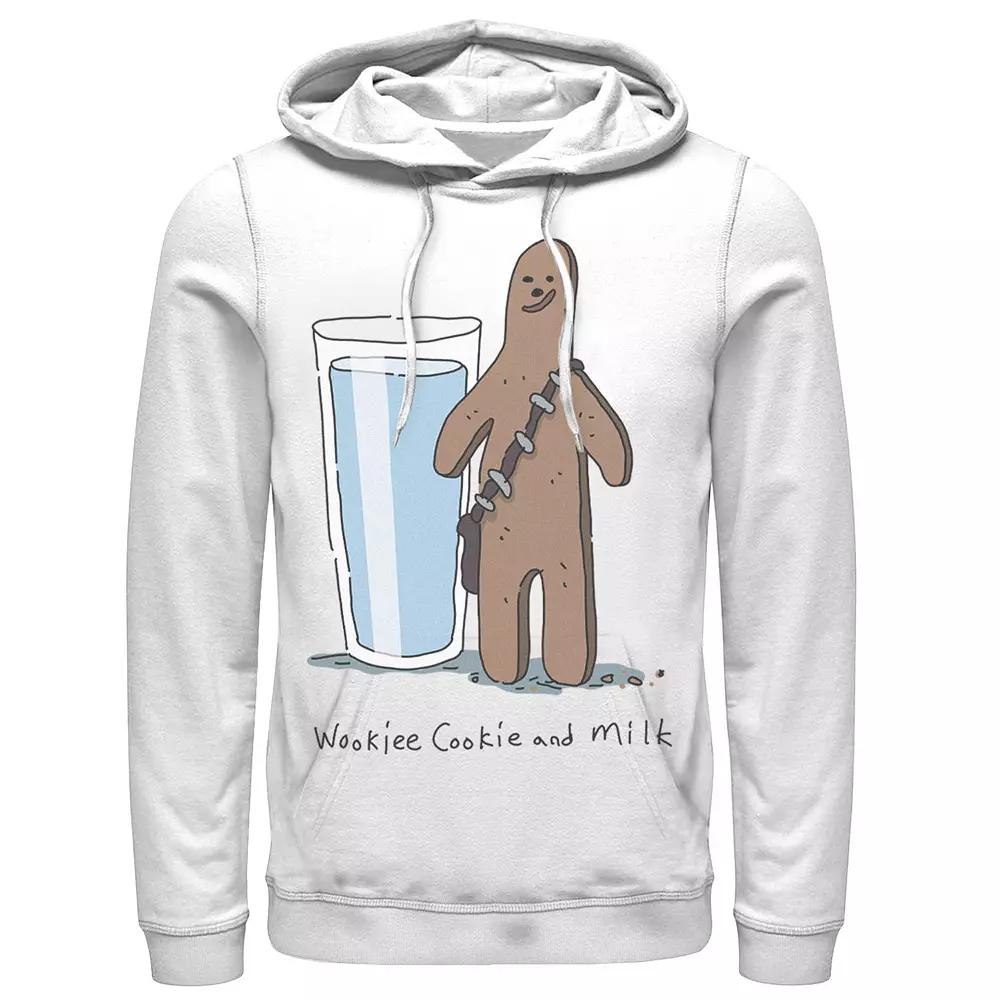 Men's Star Wars Chewbacca Wookiee Cookie And Milk Hoodie, Size: XXL, White Product Image