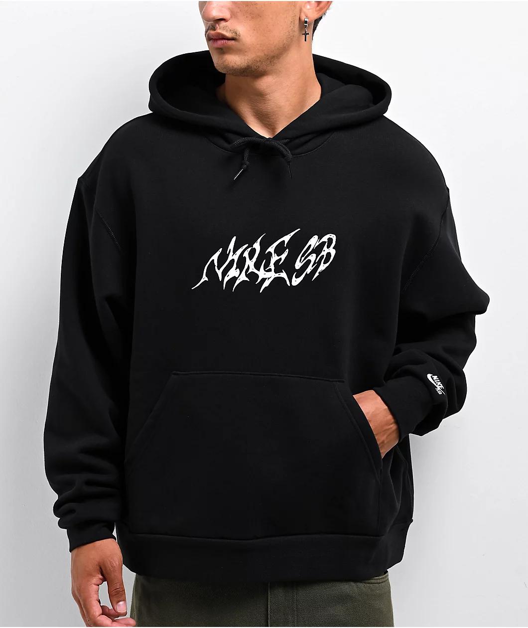 Nike SB Fleece Stallion Black Hoodie Product Image