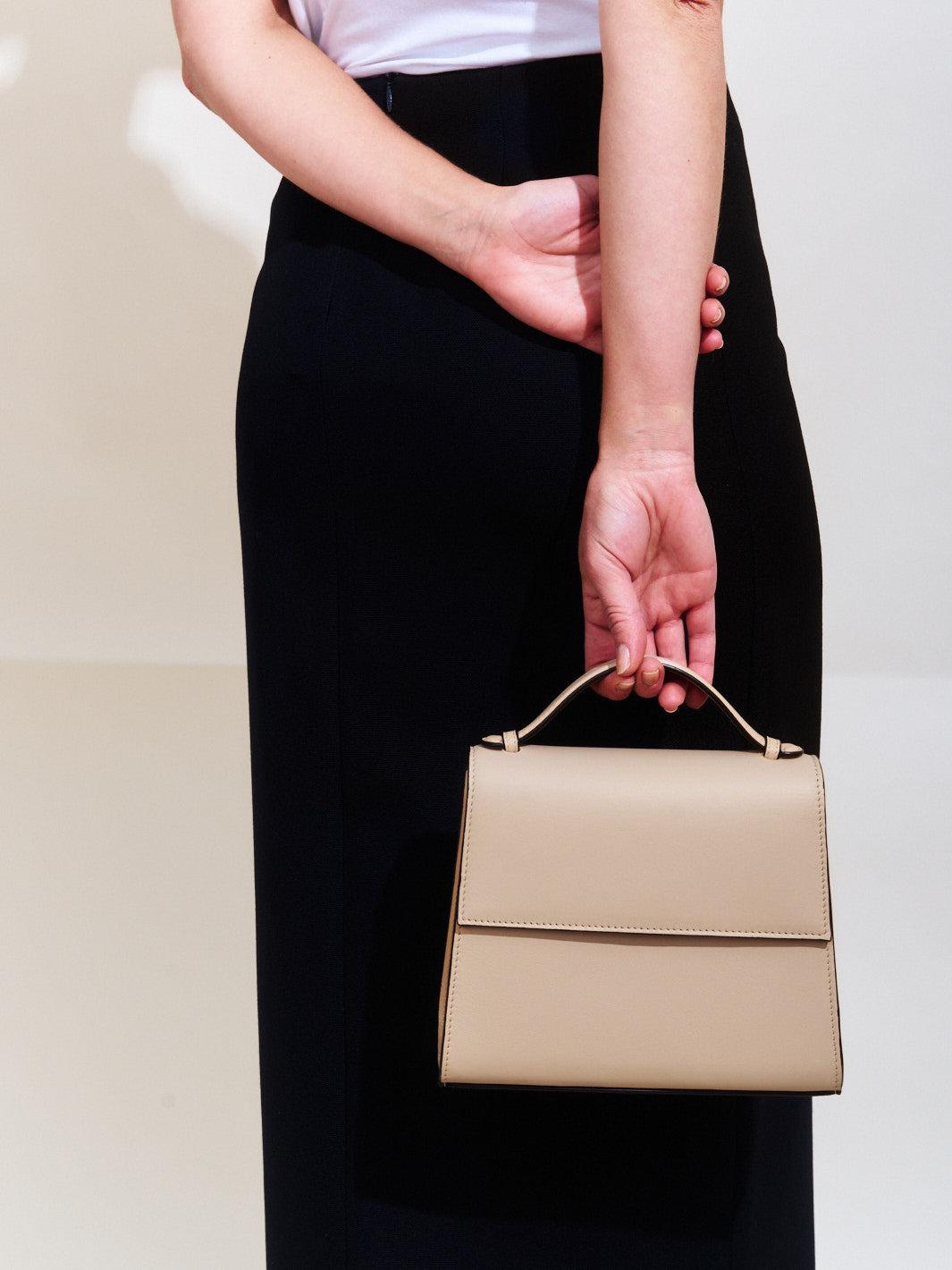 The Medium Top Handle in Nappa Product Image