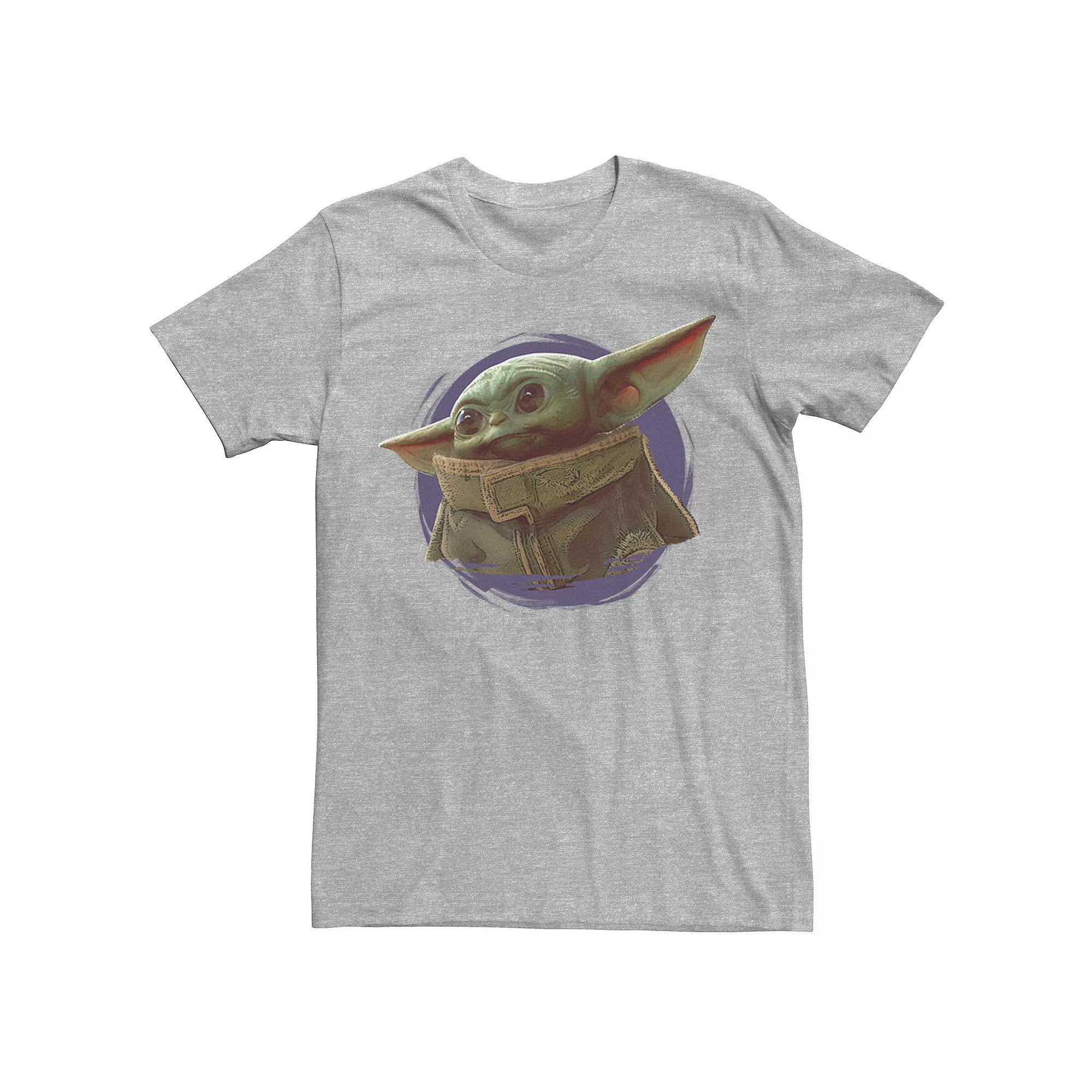 Men's Star Wars The Mandalorian The Child Purple Ball Graphic Tee,  Product Image