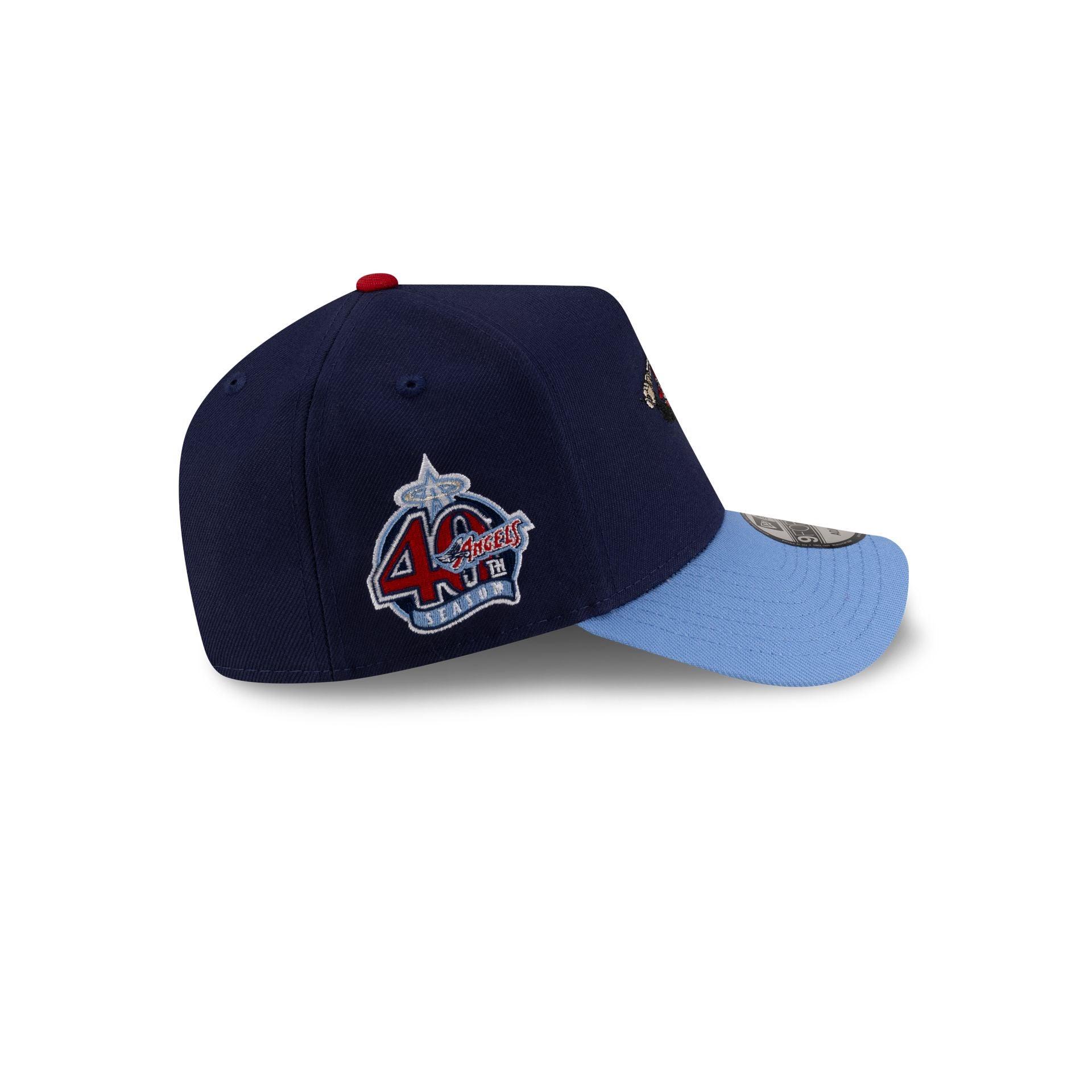 Los Angeles Angels Mascot Light Navy 9FORTY A-Frame Snapback Hat Male Product Image
