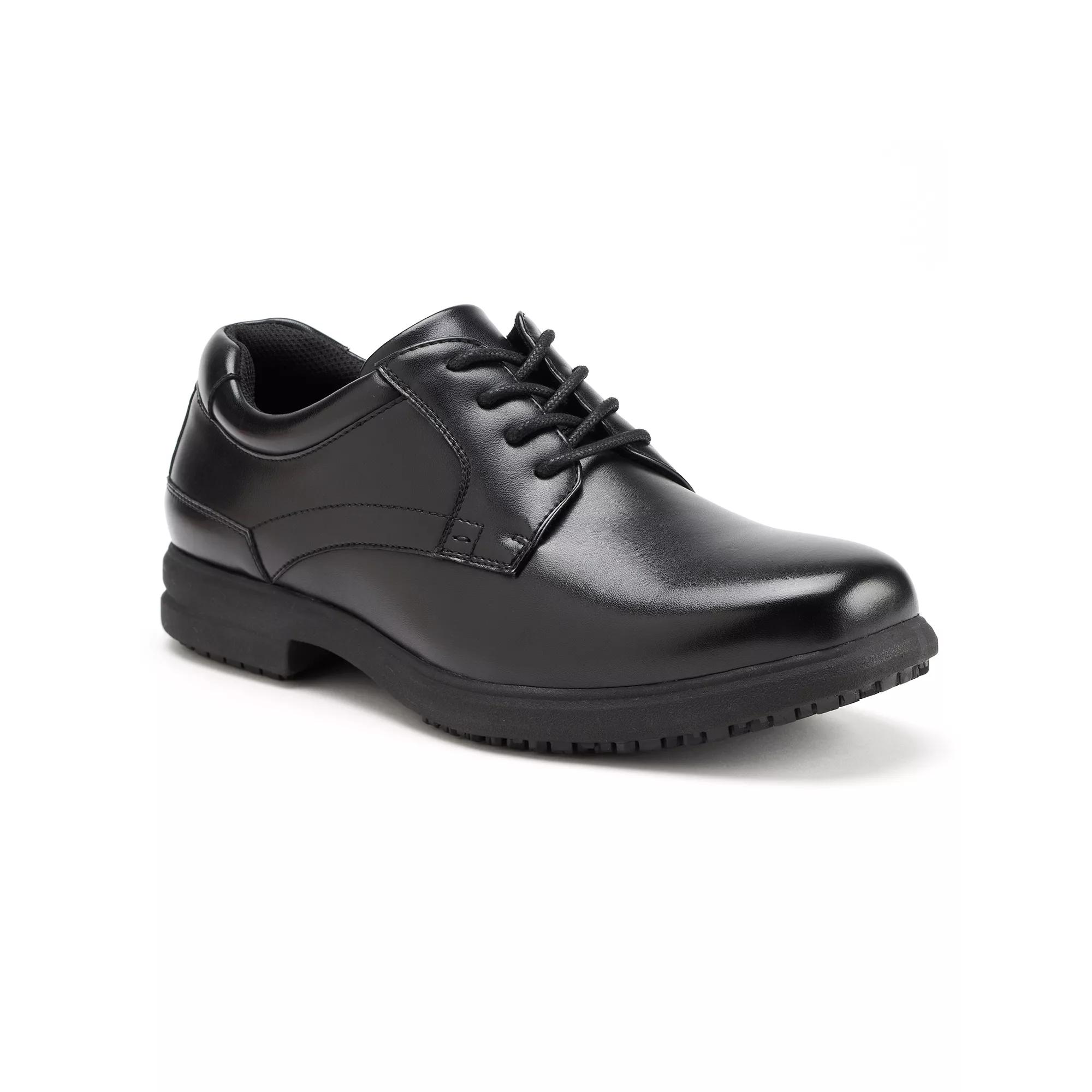 Nunn Bush Sherman Mens Plain Toe Slip-Resistant Oxford Shoes Product Image