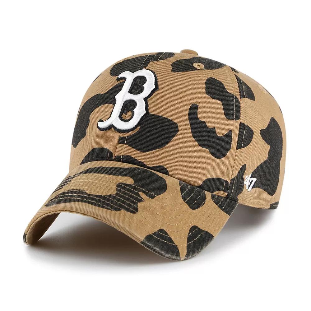 Women's '47  Brown Boston Red Sox Rosette Clean Up Adjustable Hat Product Image