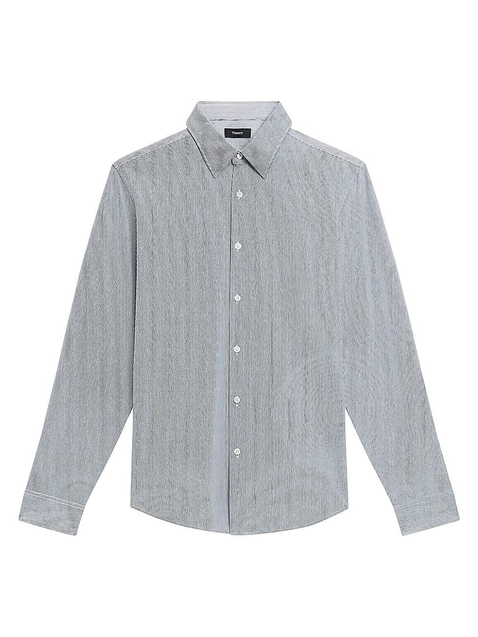 Mens Sylvain Cotton-Blend Button-Front Shirt Product Image