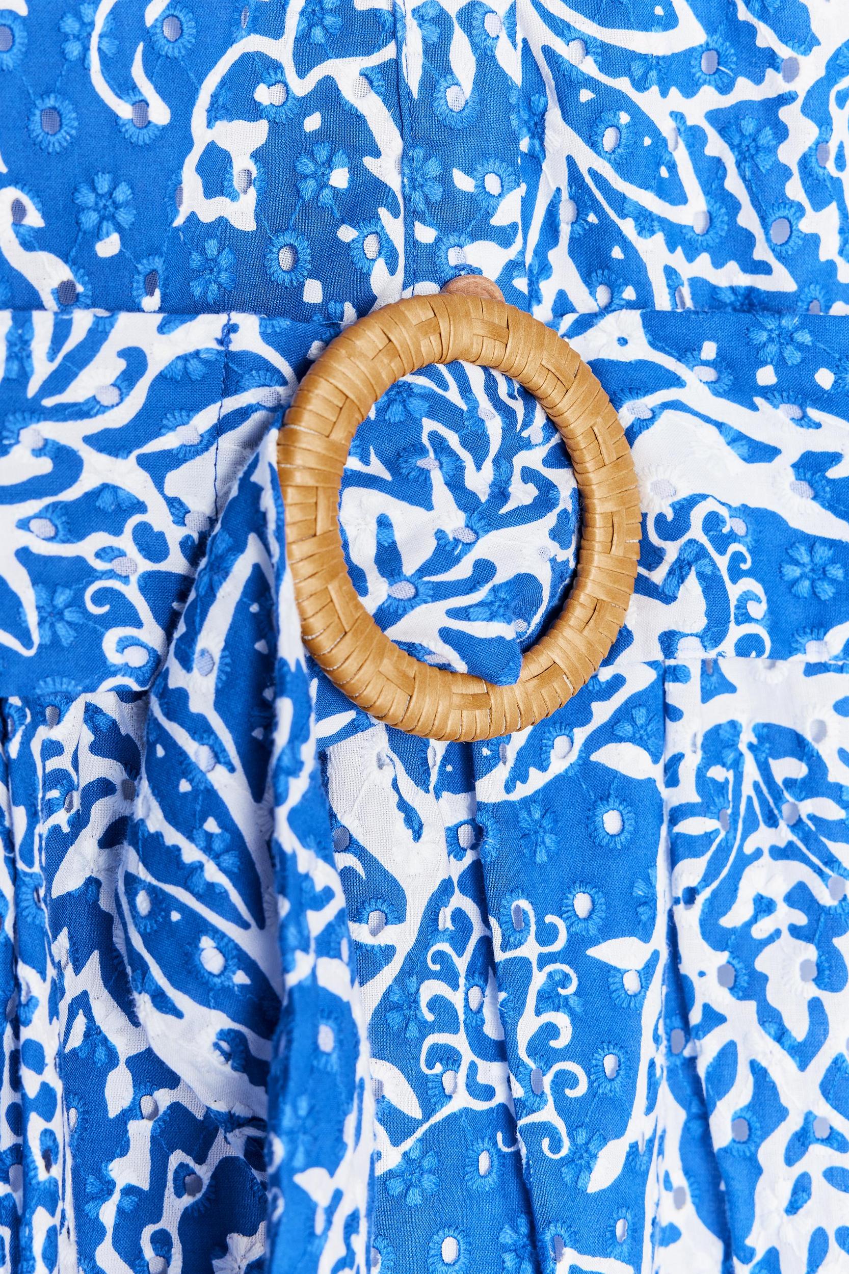 EMBROIDERED BELTED SHIRT DRESS Product Image