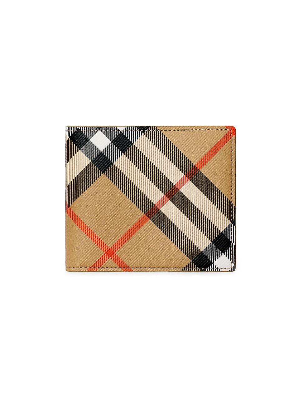 Mens Check Bifold Wallet Product Image